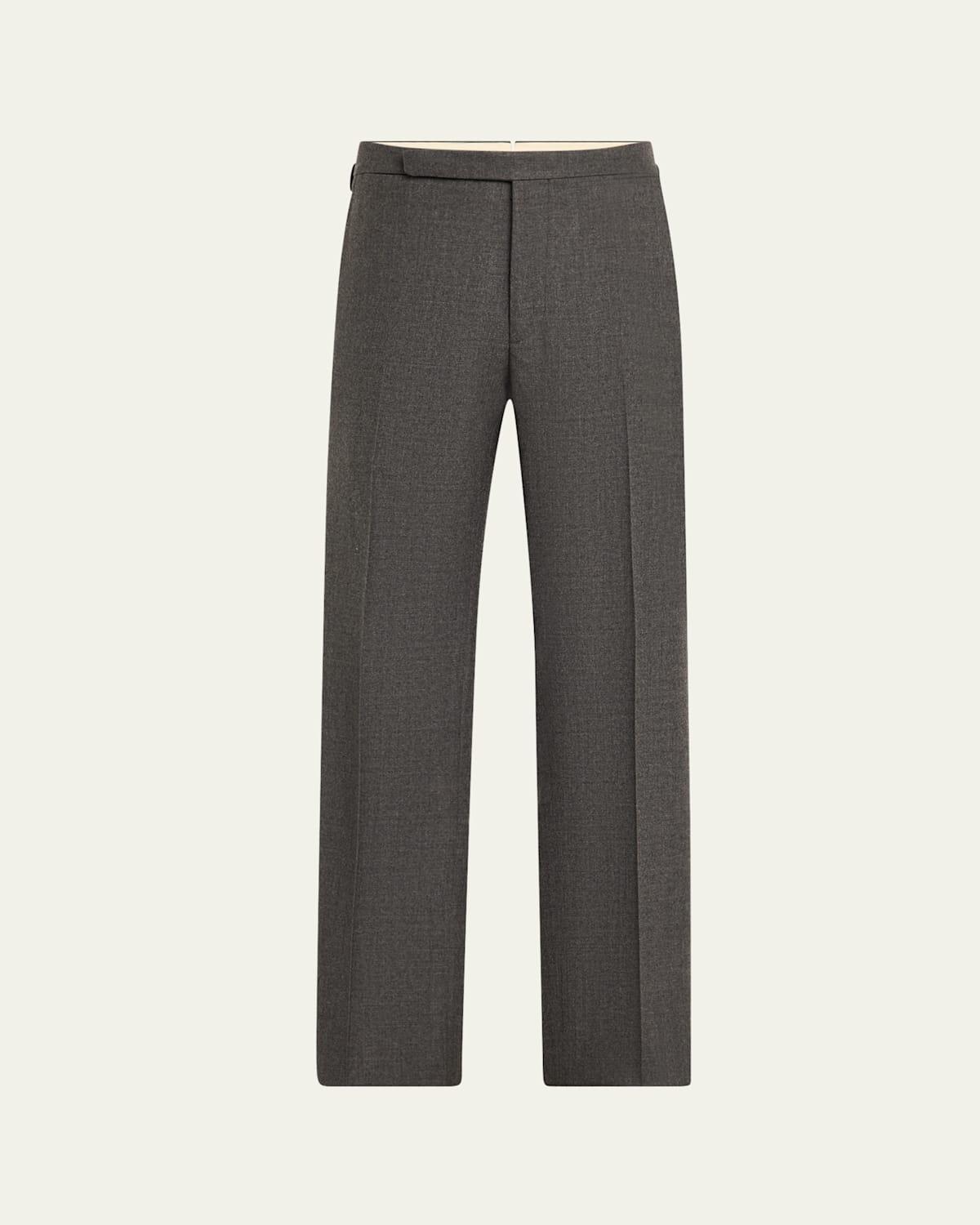 Mens Gregory Hand-Tailored Wool Flannel Trousers Product Image