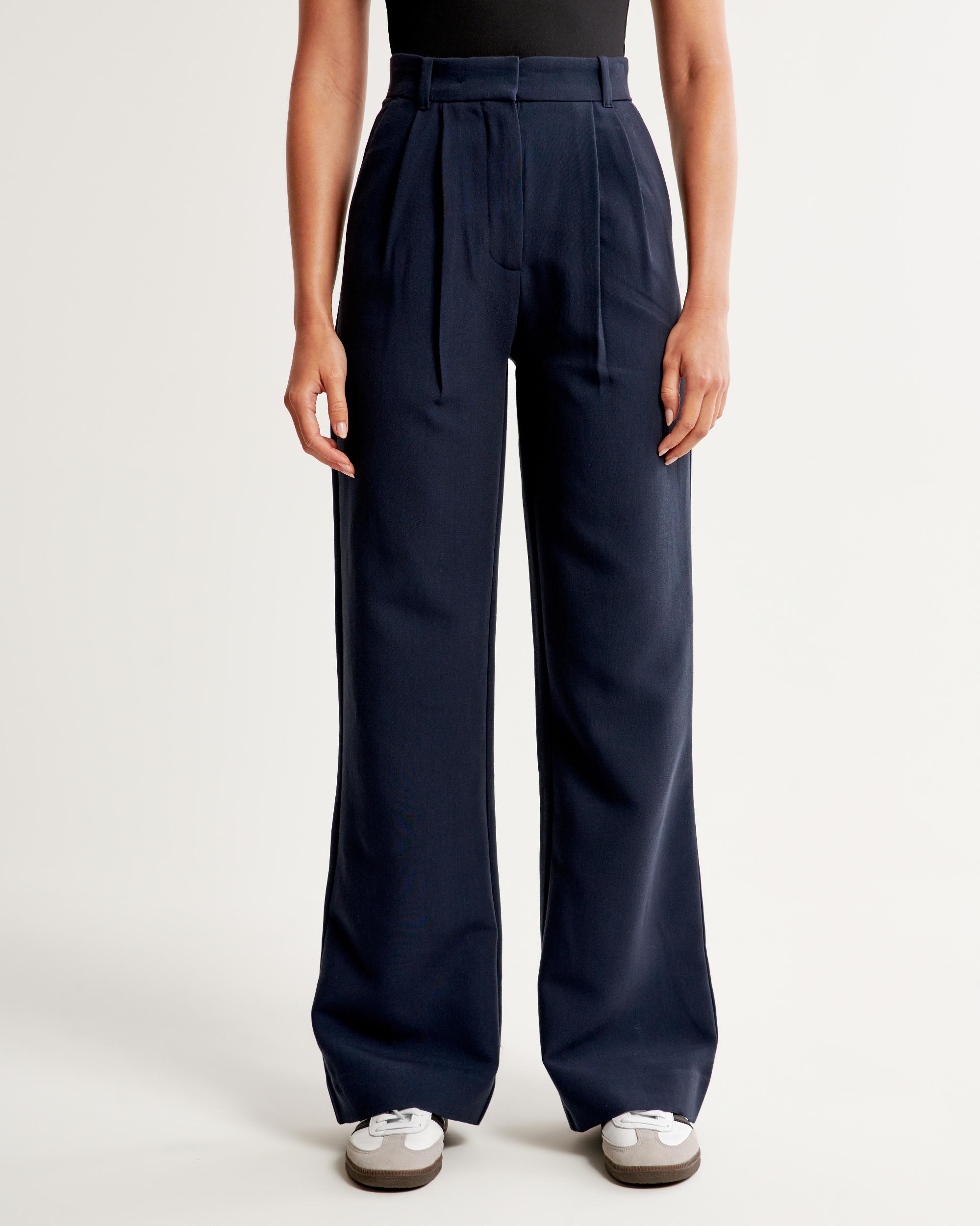 A&F Sloane Tailored Wide Leg Pant Product Image