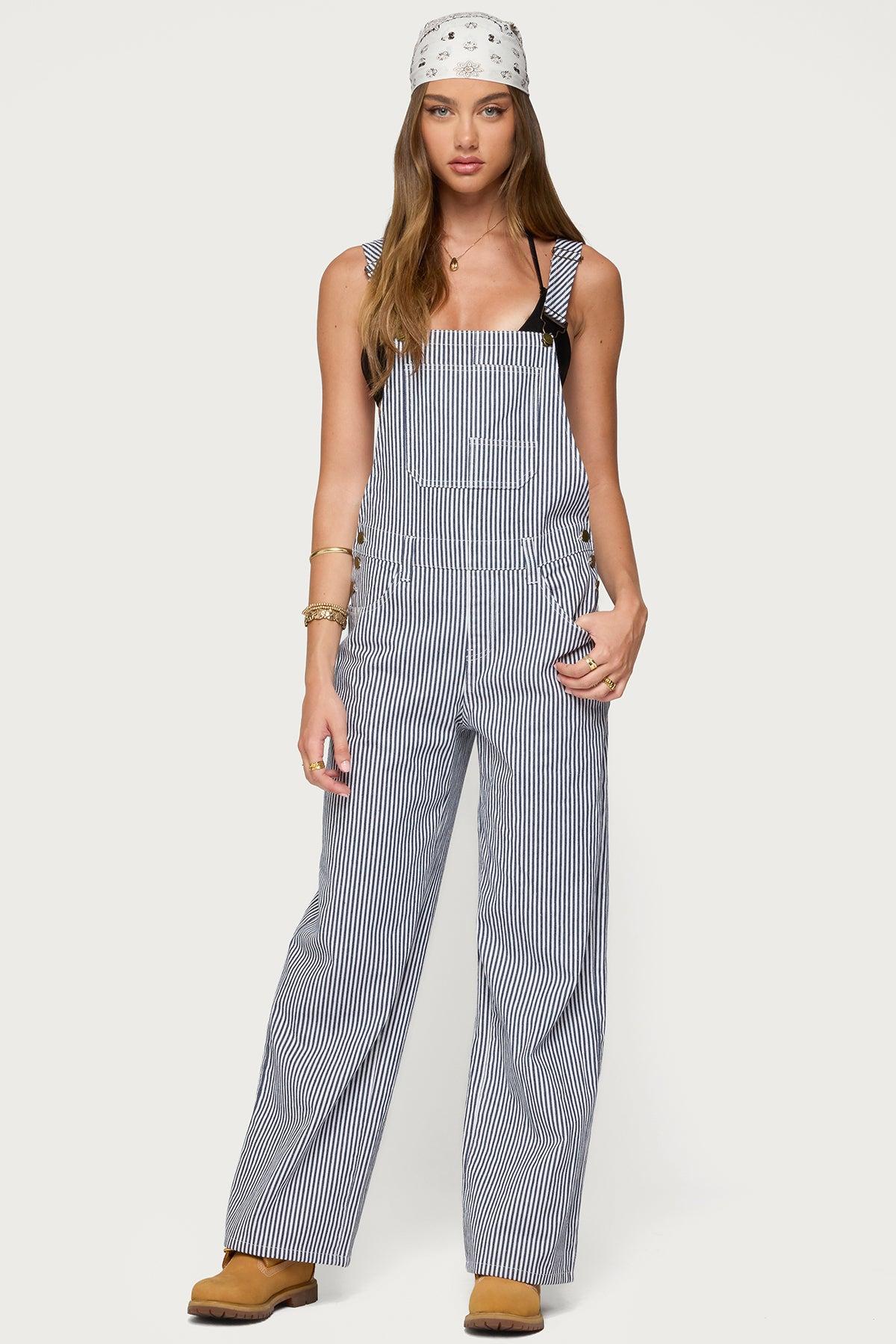 Tamsin Striped Overalls Product Image