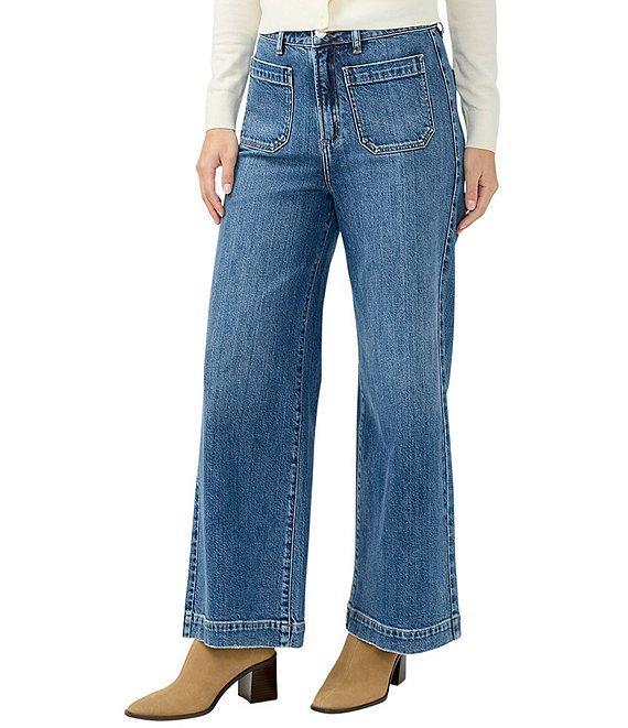 Silver Jeans Co. High Rise Wide Leg Ankle Jeans Product Image
