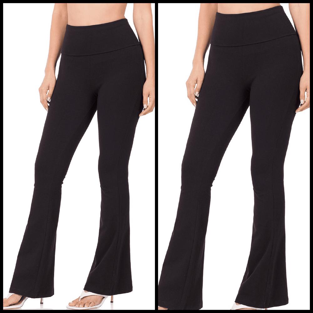 Solid Flare Cotton Leggings Product Image