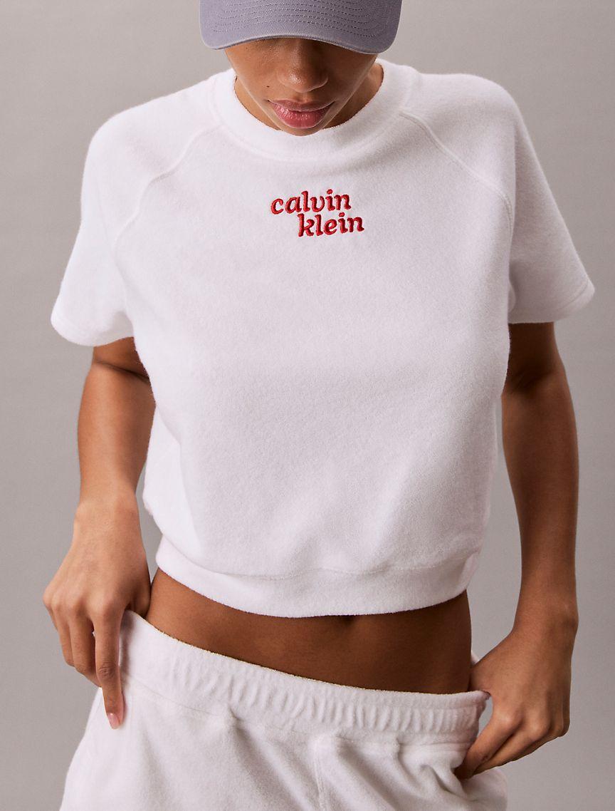 Towel Terry 1989 Logo Cropped Sweatshirt Product Image