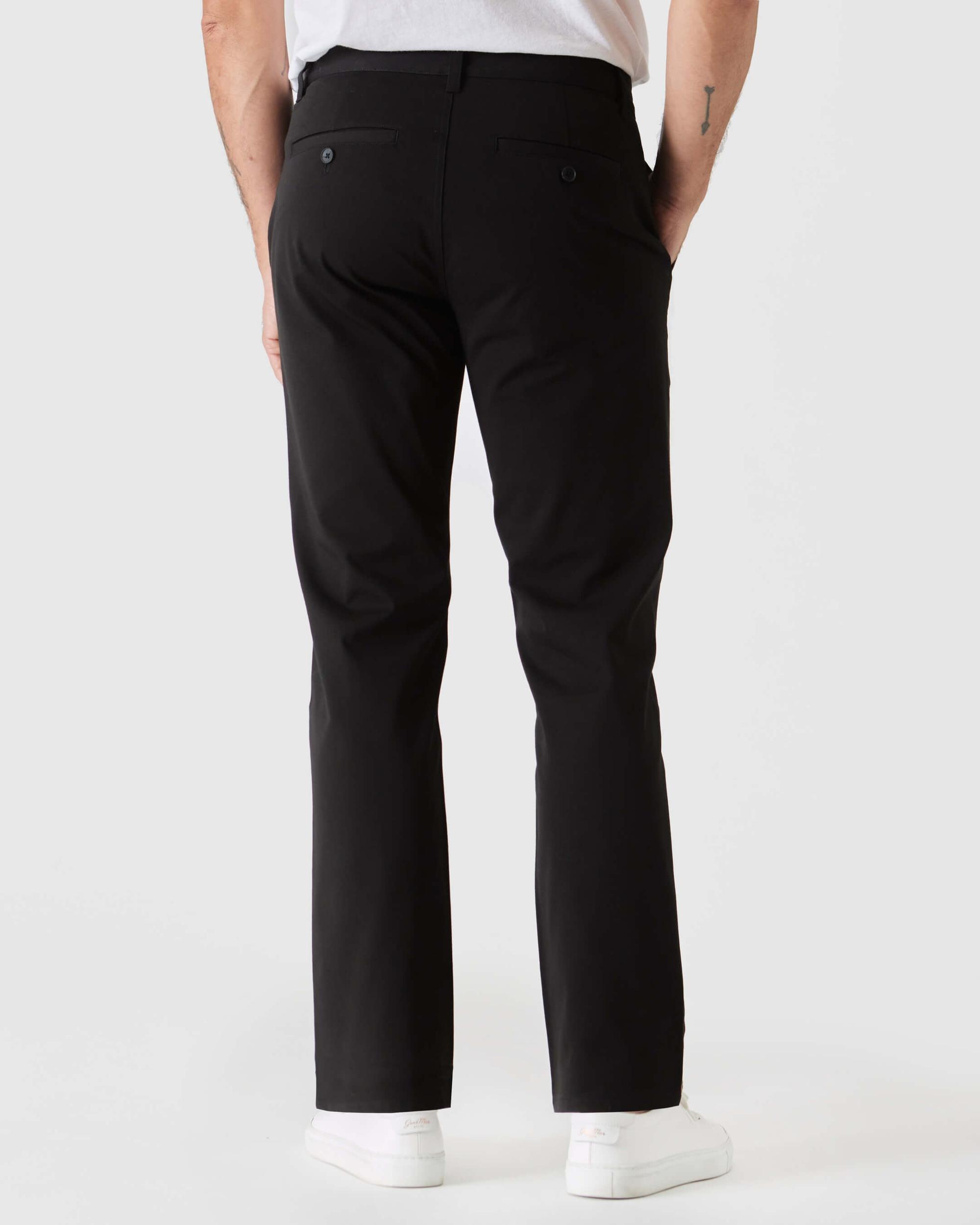 Black Straight Twill Chino Pant Product Image