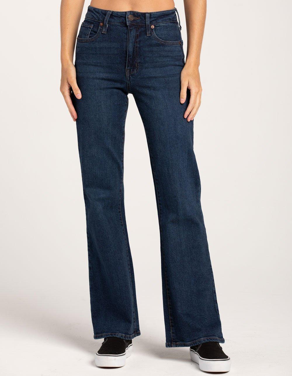 RSQ Womens High Rise Flare Jeans - DARK WASH Product Image
