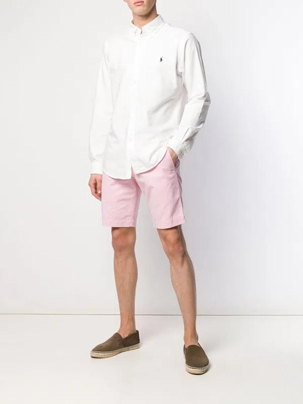 POLO RALPH LAUREN Long Sleeve Sport Shirt Clothing In White Product Image