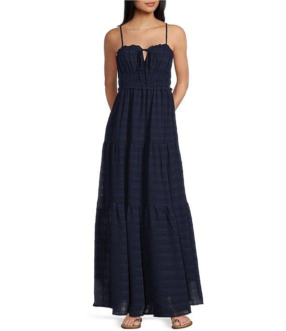 Evolutionary Sleeveless Spaghetti Strap Emma Tier Dress Product Image