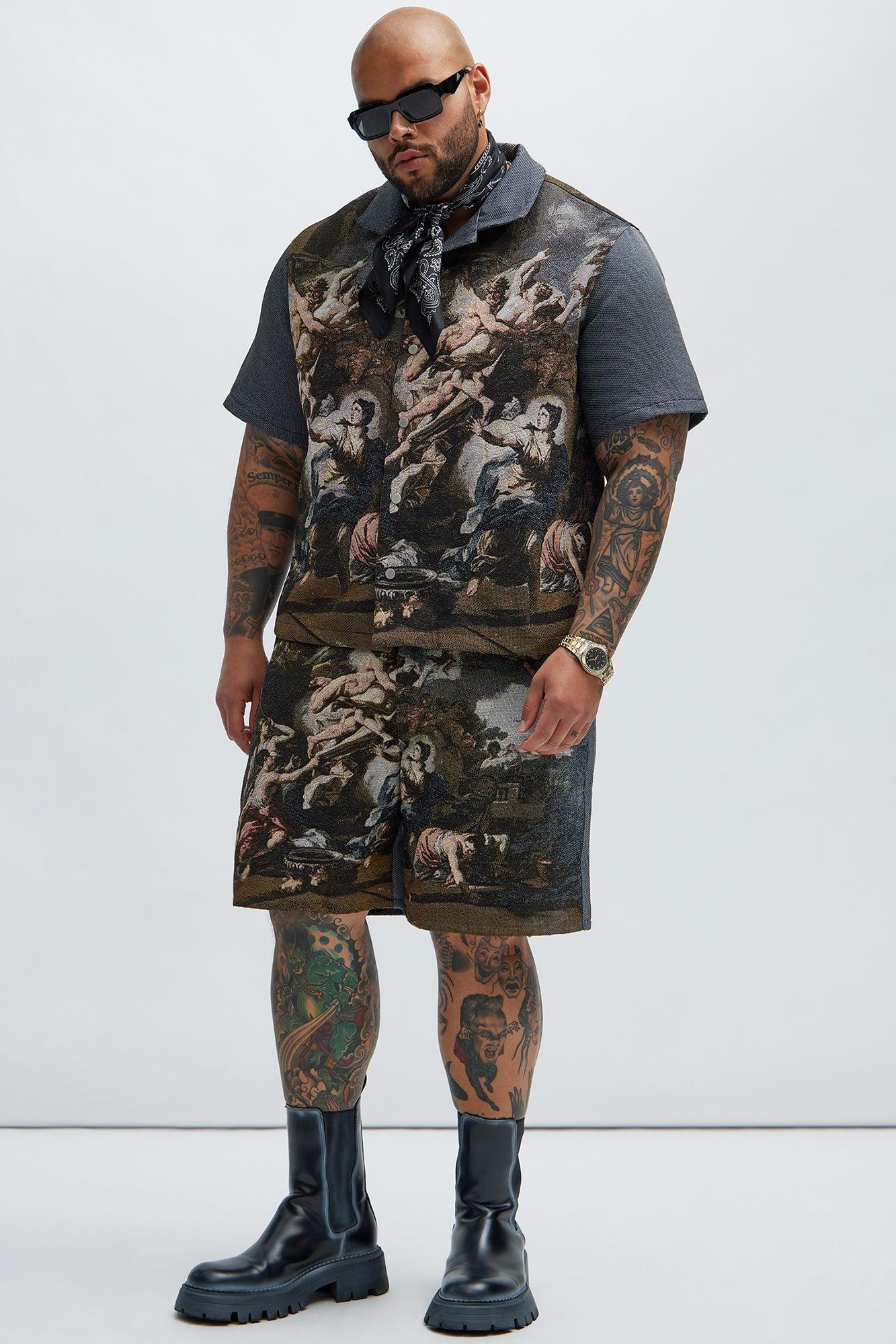 Cassiel Tapestry Shorts - Multi Color Product Image