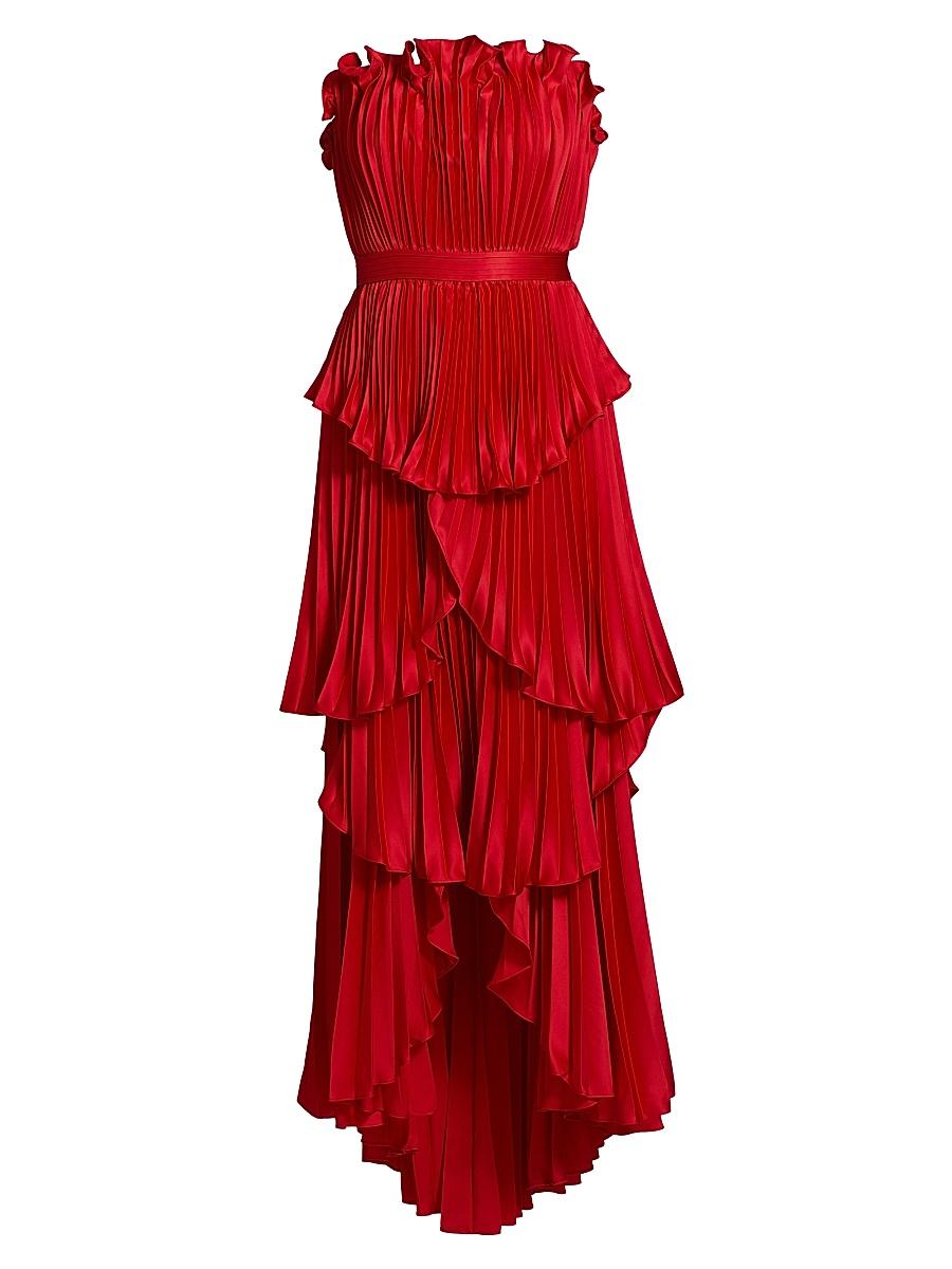 Womens Janey Tiered Shell High-Low Gown Product Image