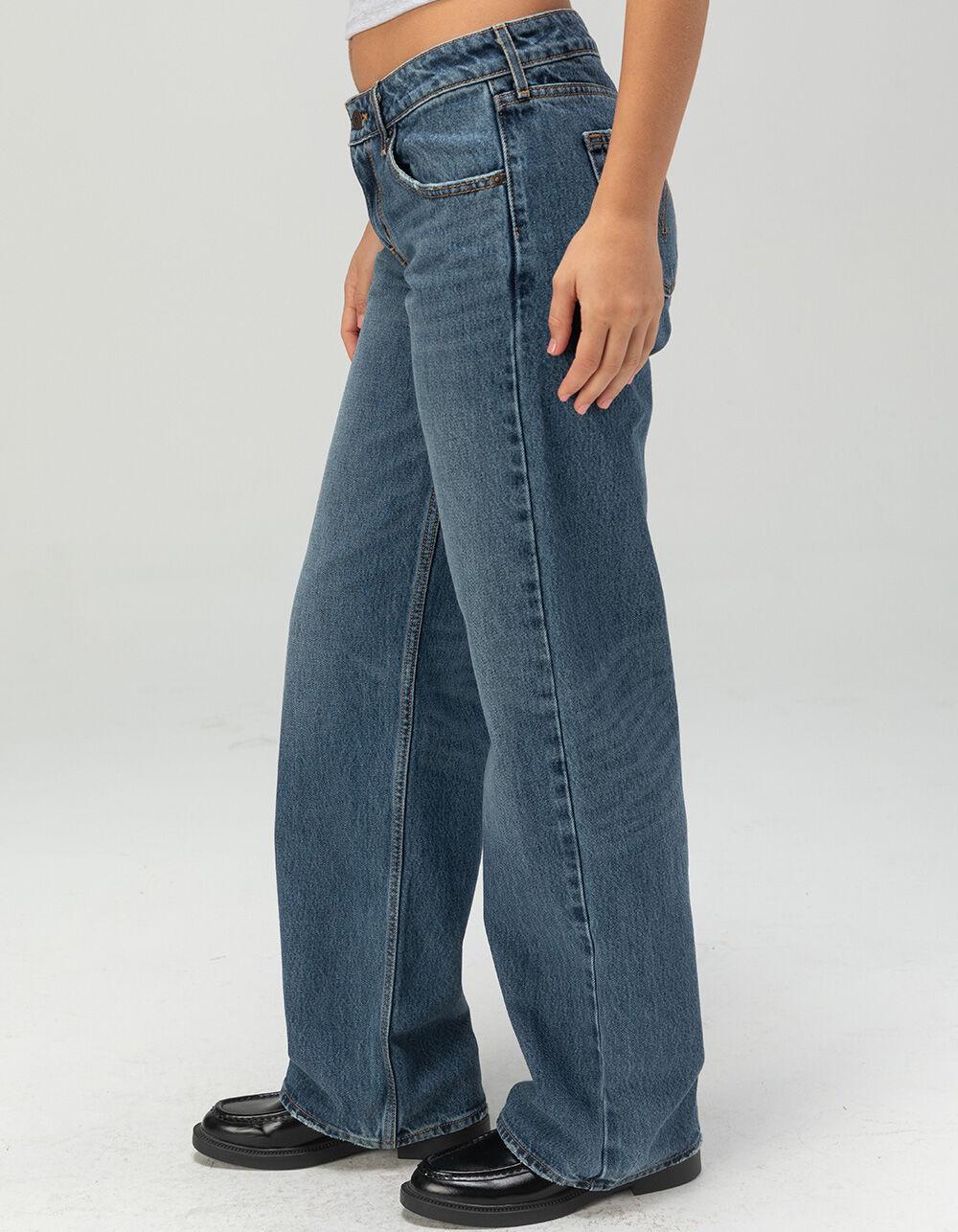 LEVI'S Premium Low Loose Womens Jeans - Living The Good Life - DARK VINTAGE Product Image