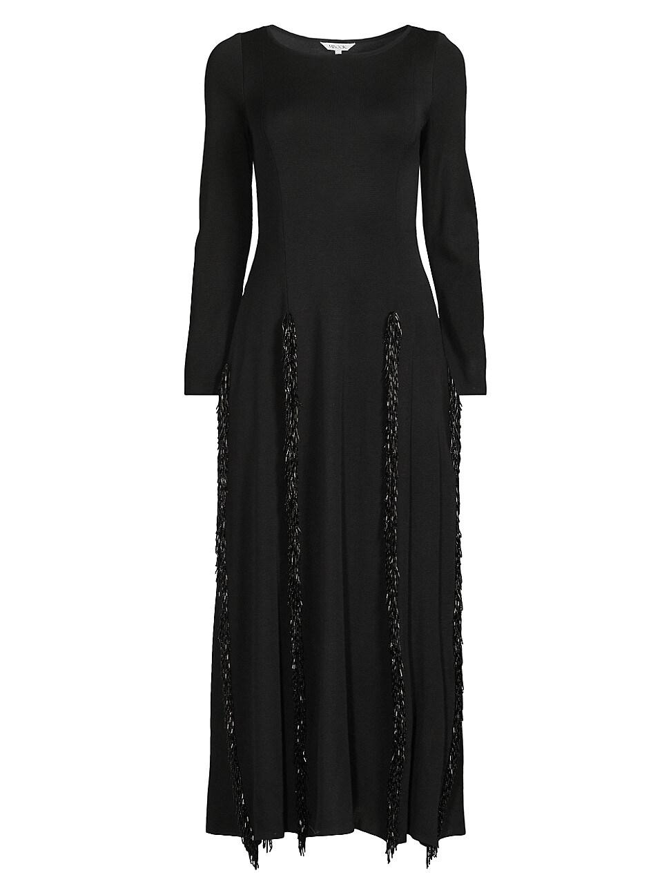 Womens Sequined Knit Midi Dress Product Image