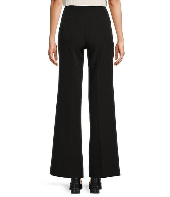 KARL LAGERFELD PARIS High Waisted Full Length Sailor Button Pocket Pant Product Image