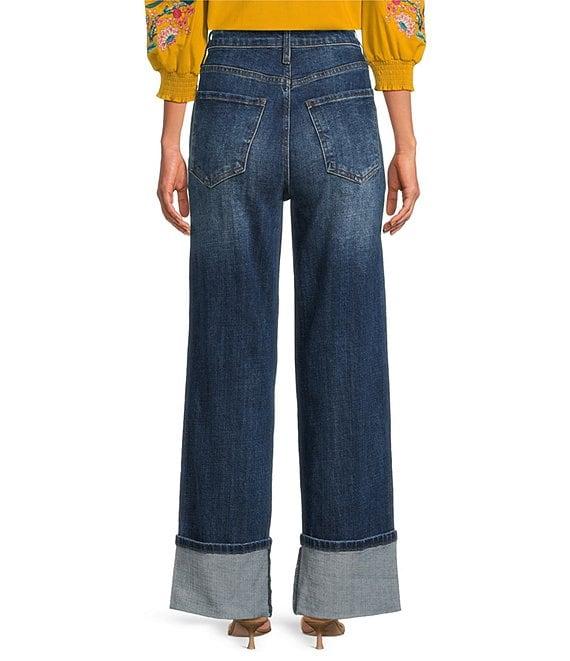 KUT from the Kloth Petite Size Stretch Denim Sienna High Rise Straight Leg Jeans Product Image
