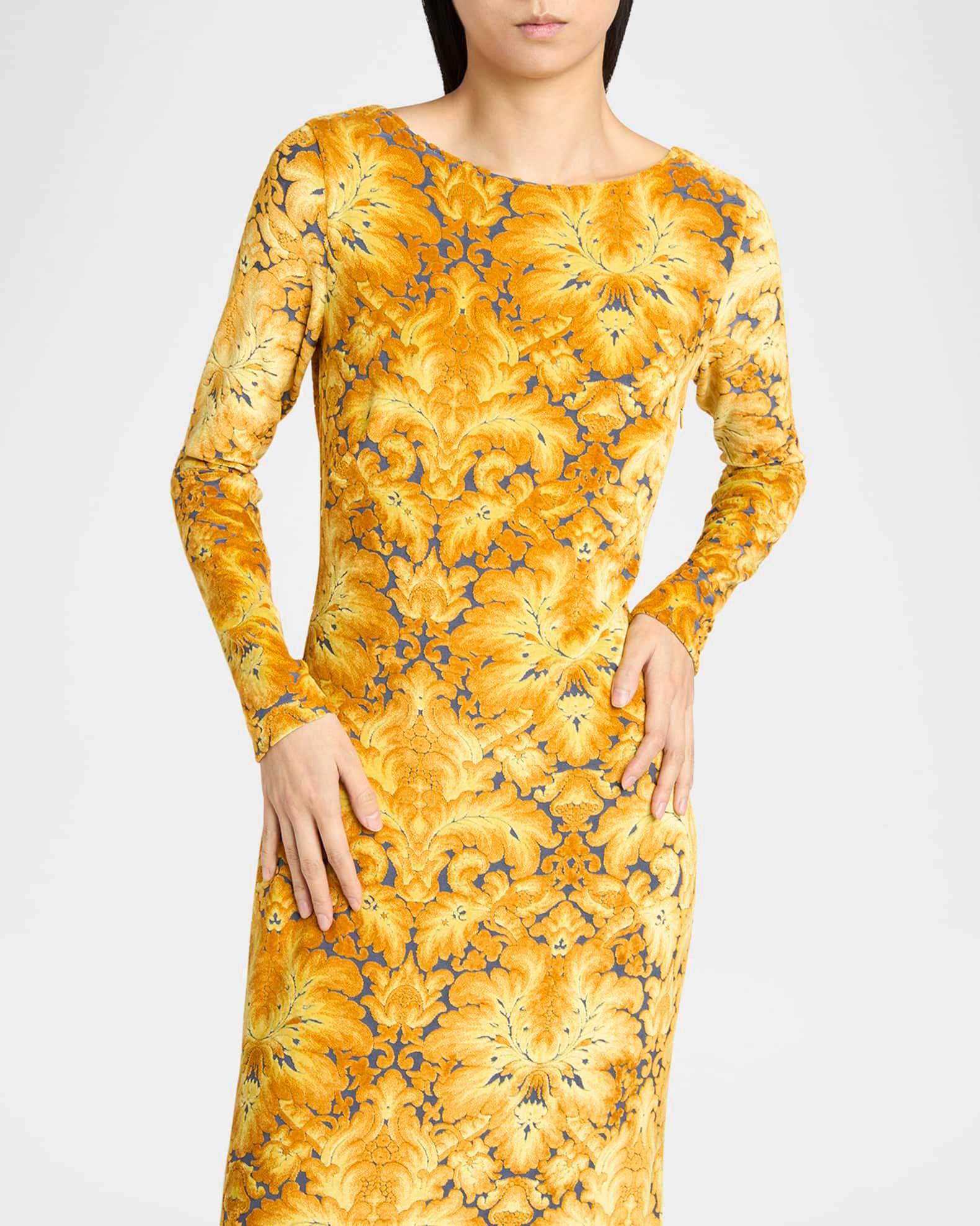 Long-Sleeve Open-Back Maxi Dress  Product Image