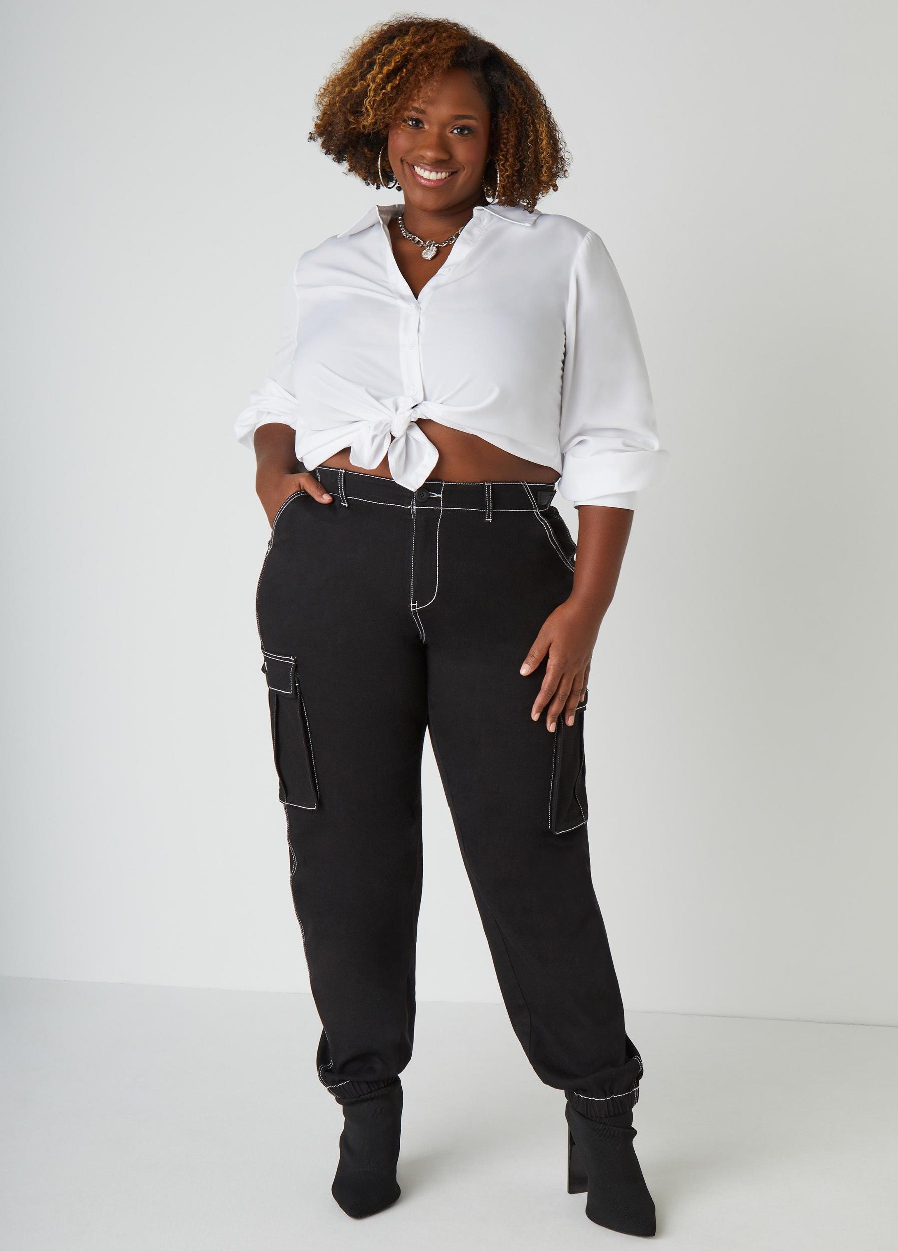 Denim Cargo Joggers Product Image