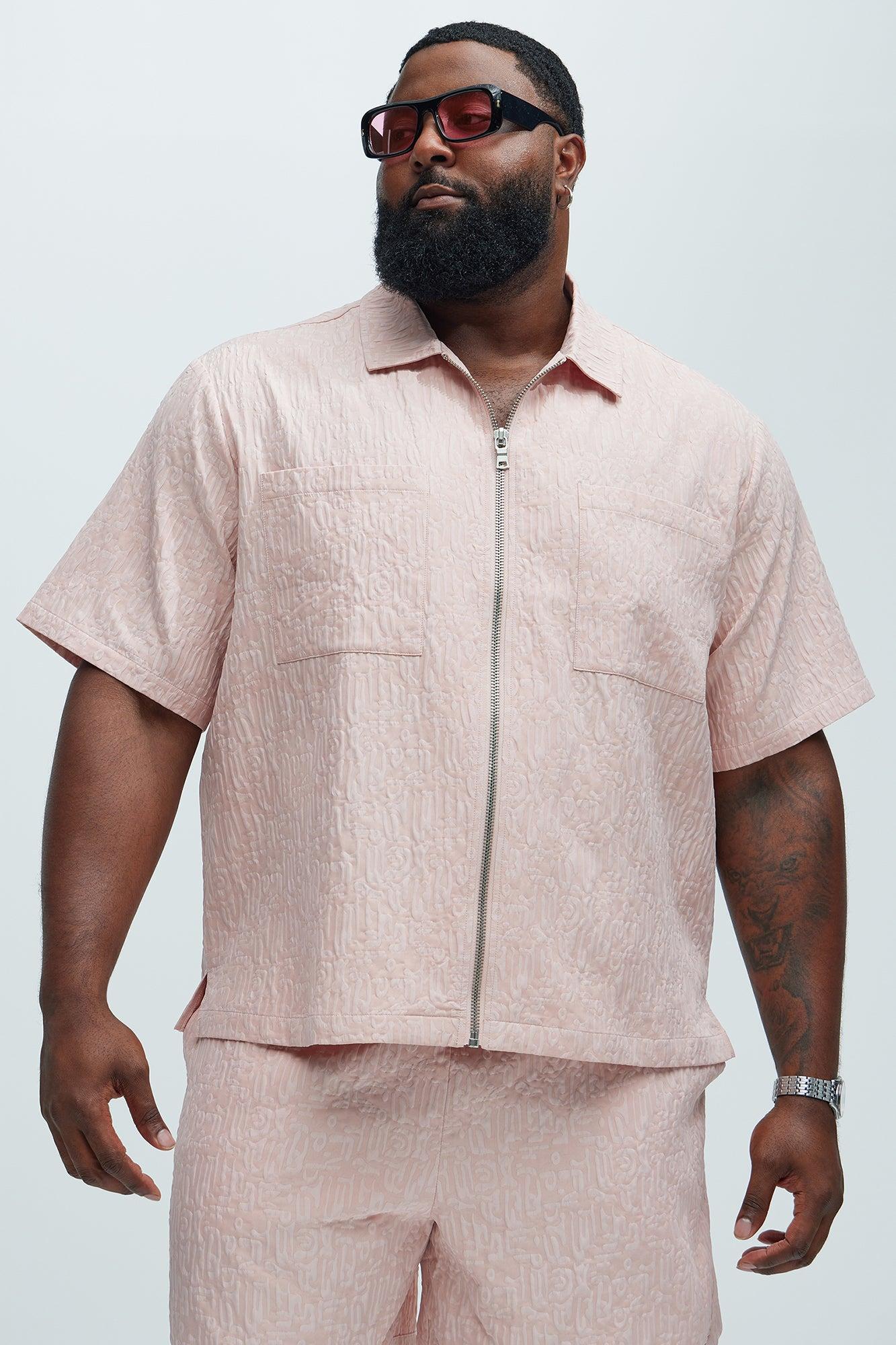Via Margutta Textured Shirt - Mauve Product Image