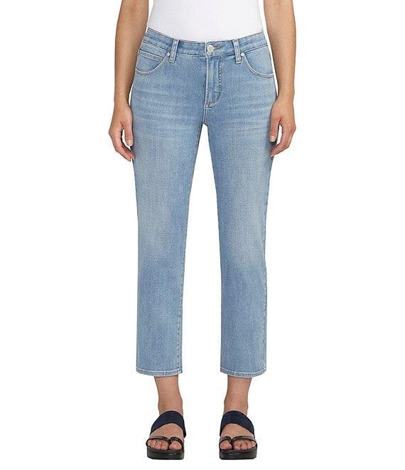 Jag Jeans Ruby Mid Rise Straight Leg Cropped Jeans Product Image