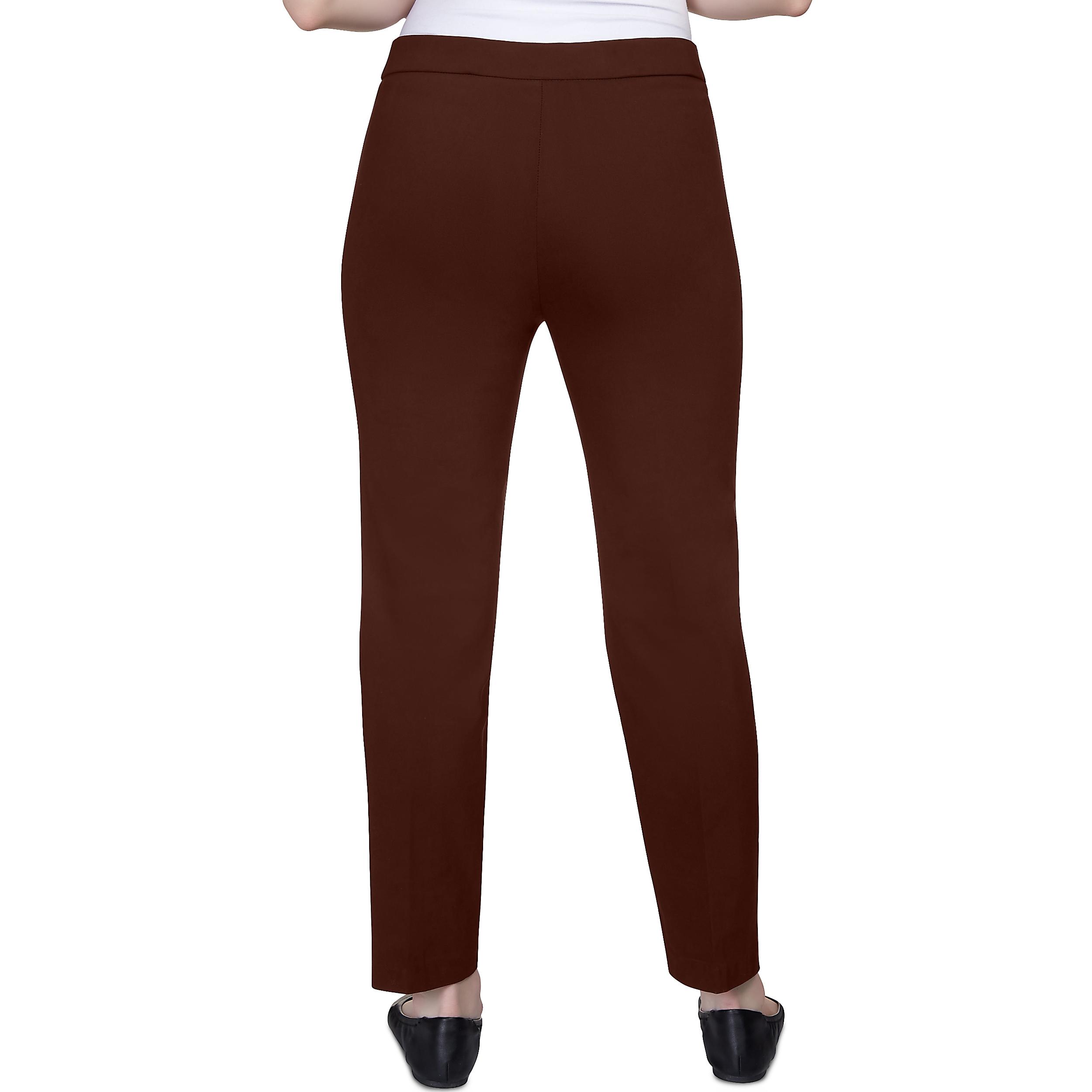 Alfred Dunner Petite Classic Allure Fit Proportioned Pant with Elastic Comfort Waistband Average Length Product Image