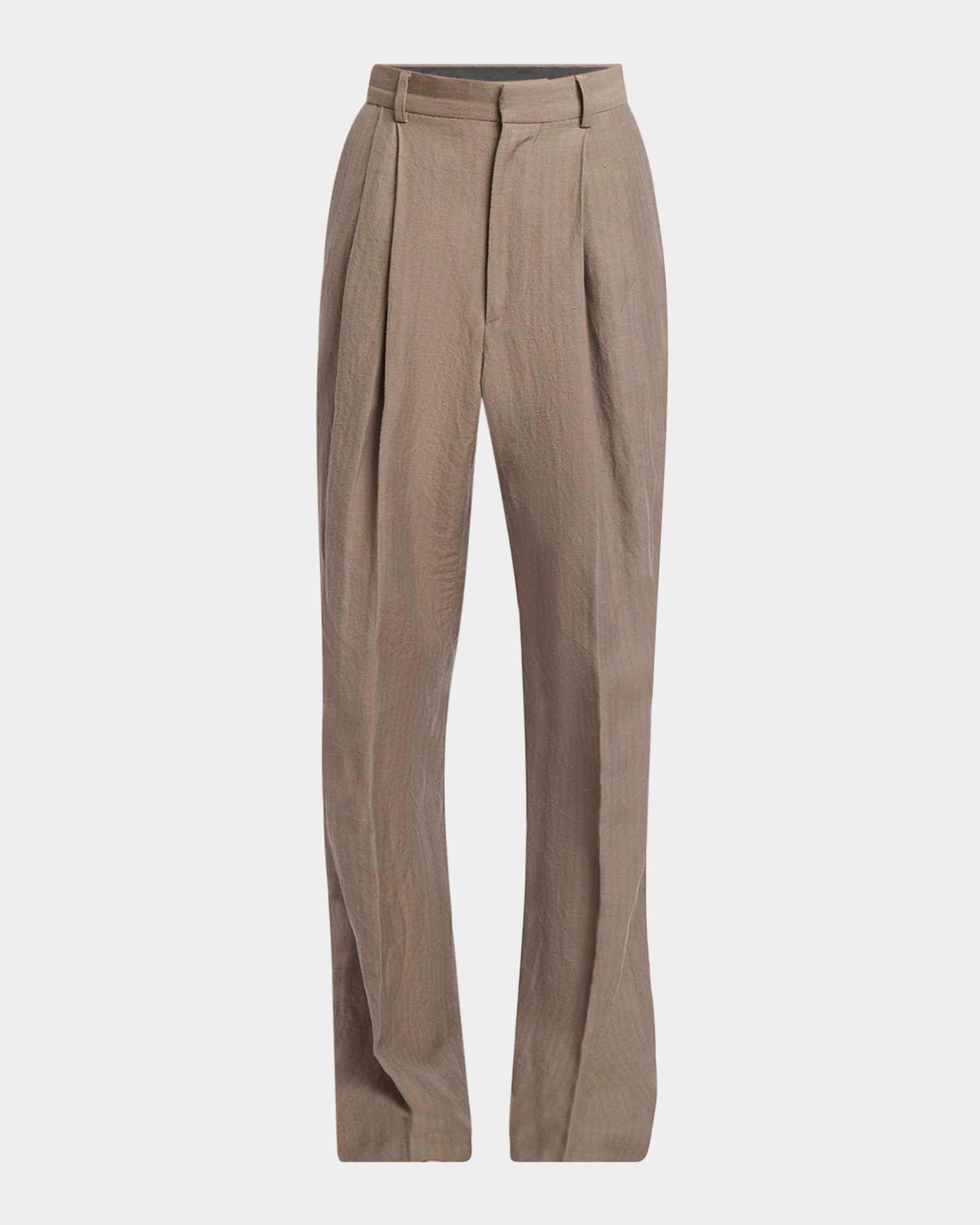 Men's Panrom Pleated Stripe Pants Product Image