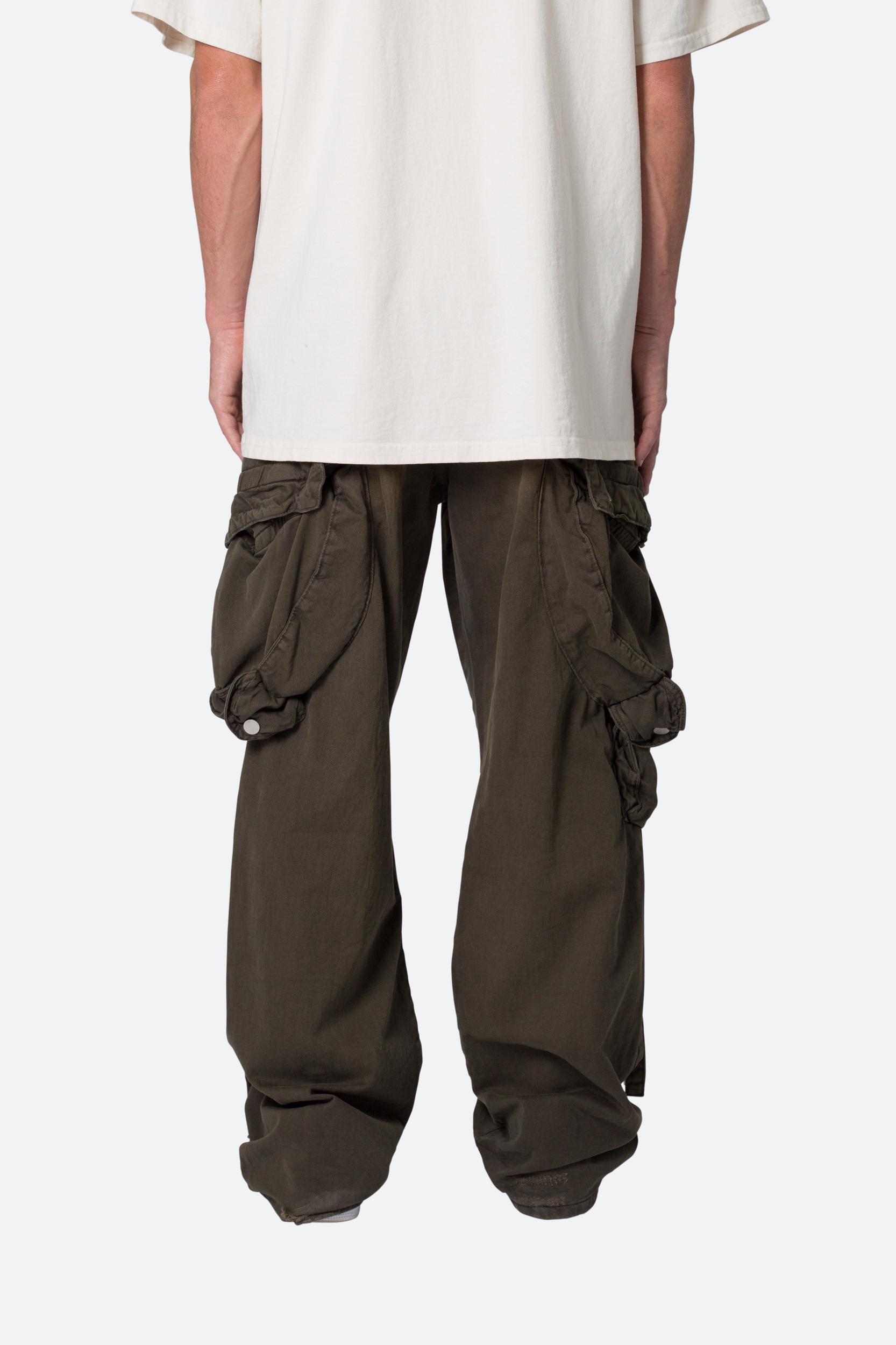 Strapped Multi Cargo Pants - Brown Product Image