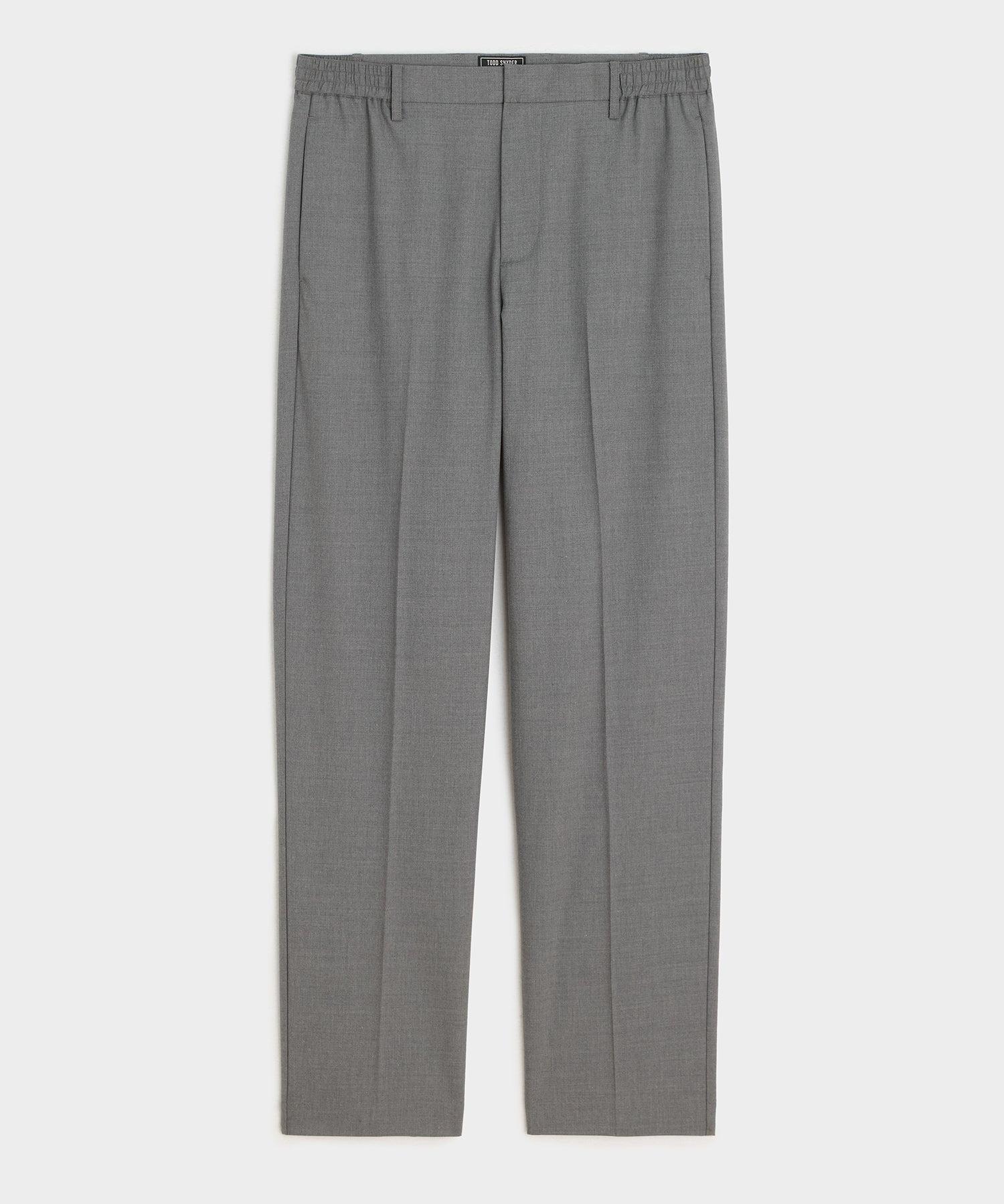 Straight Fit Italian Wool-Cotton Modern Trouser Product Image