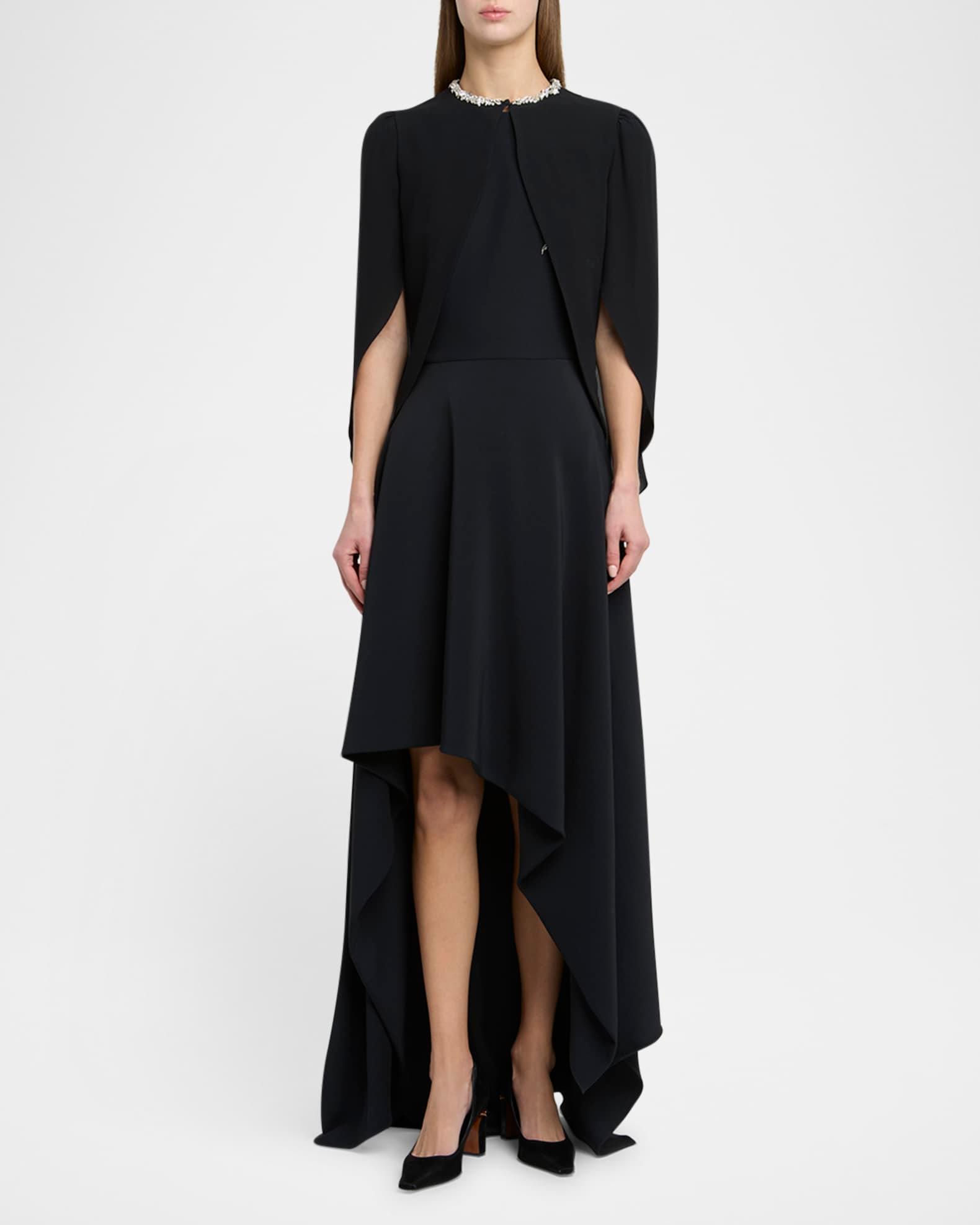 Embellished Silk Georgette Cape Top Product Image