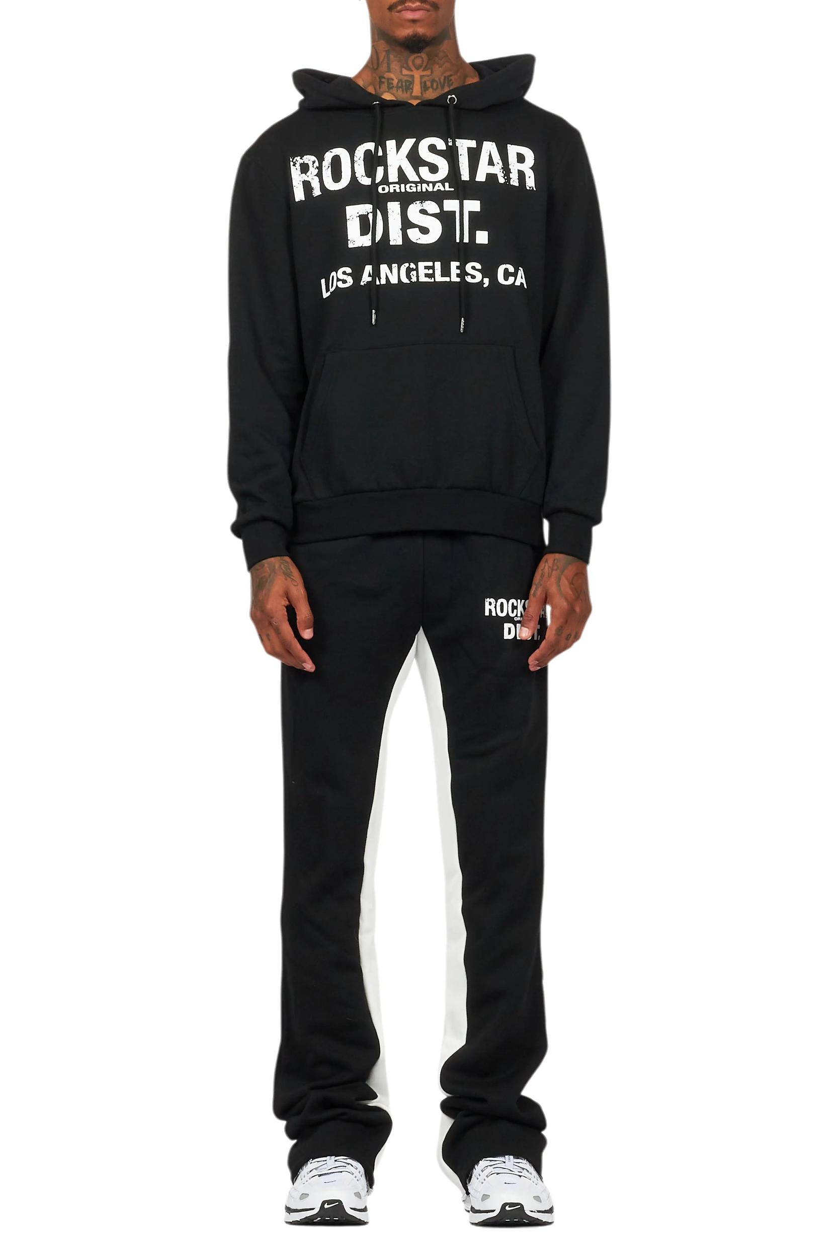 Lake Black Hoodie/Baggy Track Pant Set Male Product Image