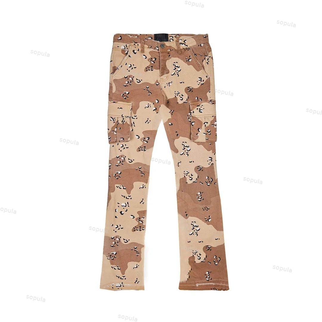 Sopula Casual Personality Street Style Men's Camouflage Printed Trousers Product Image