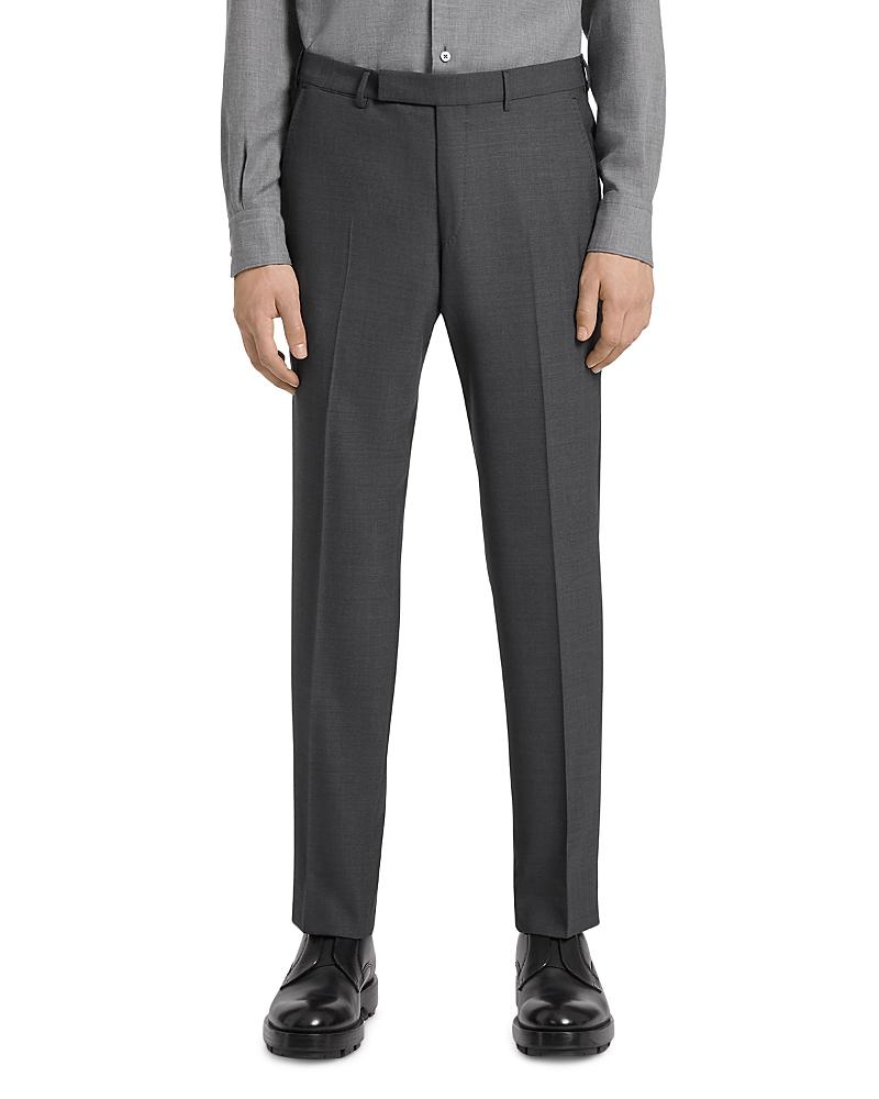 Zegna Dark Grey High Performance Wool Pants Product Image
