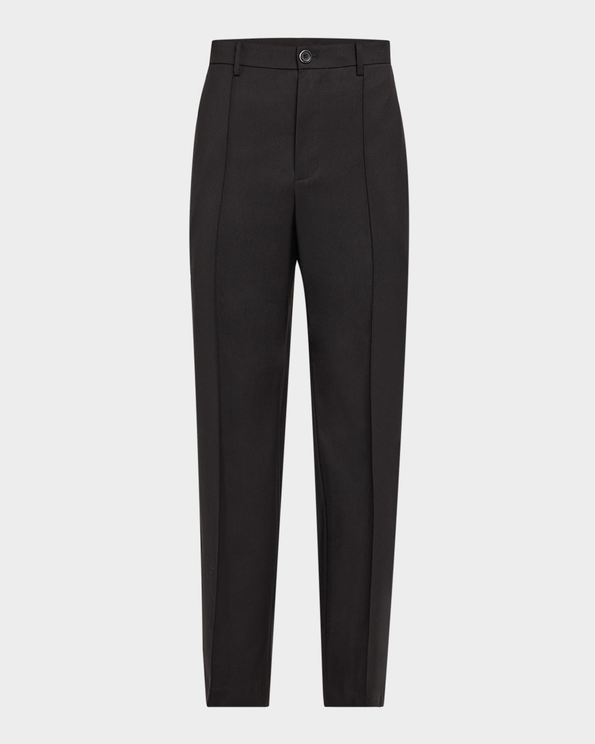 Men's Relaxed-Fit Pleated Suit Trousers Product Image