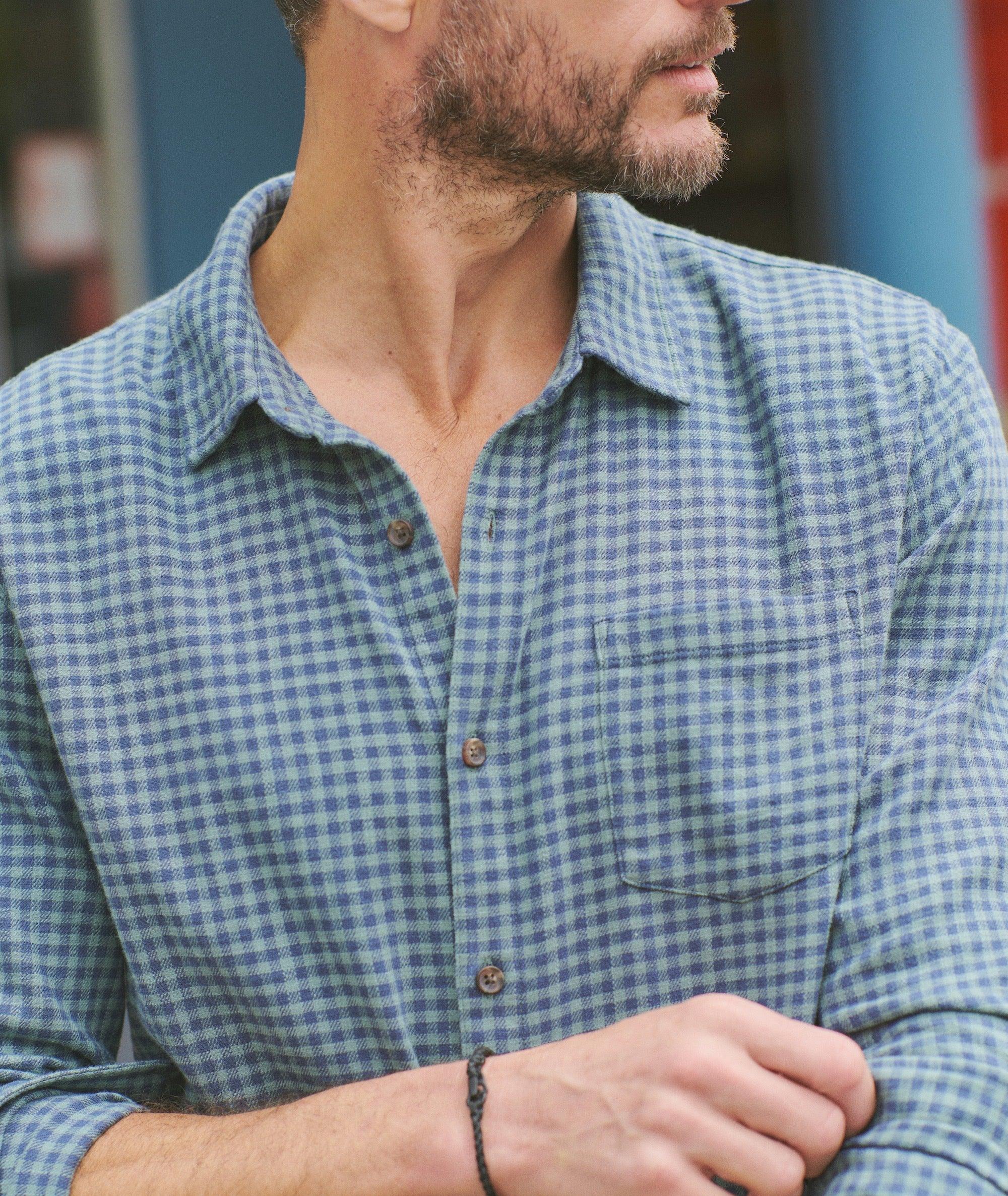 Stretch Selvage Long Sleeve Shirt Product Image