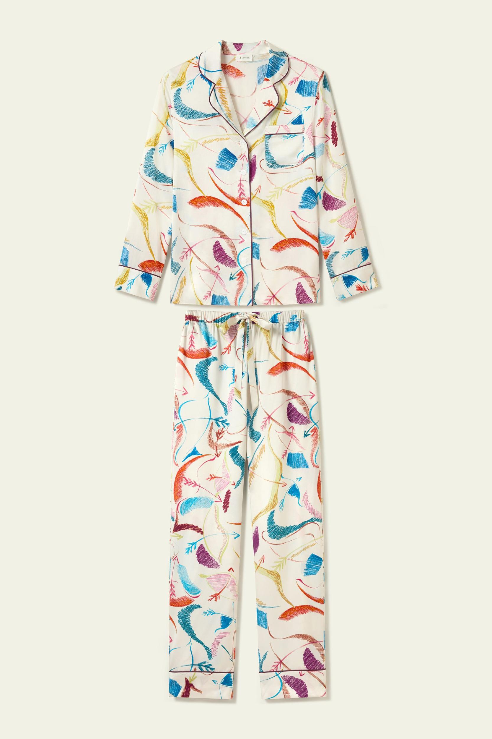 Sagittarius Zodiac Silk Pajama Set Product Image
