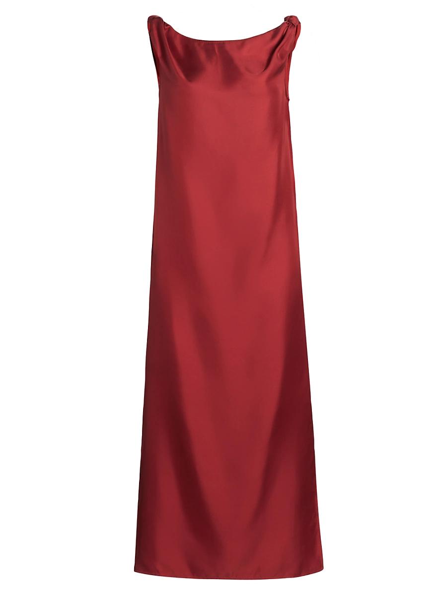 Womens Moun Draped Sleeveless Midi-Dress Product Image