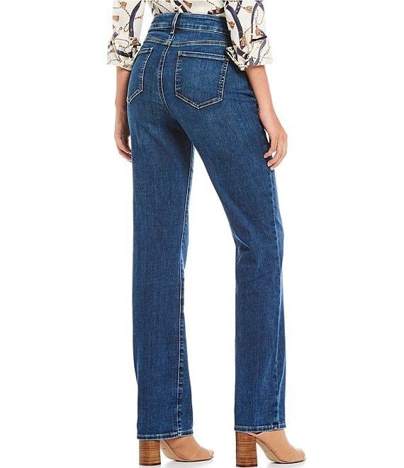 NYDJ Marilyn Straight Leg Mid Rise Jeans Product Image