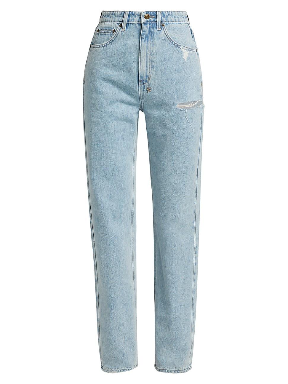 Womens Democrazy Playback Rollin Super-High Rise Tapered Jeans Product Image