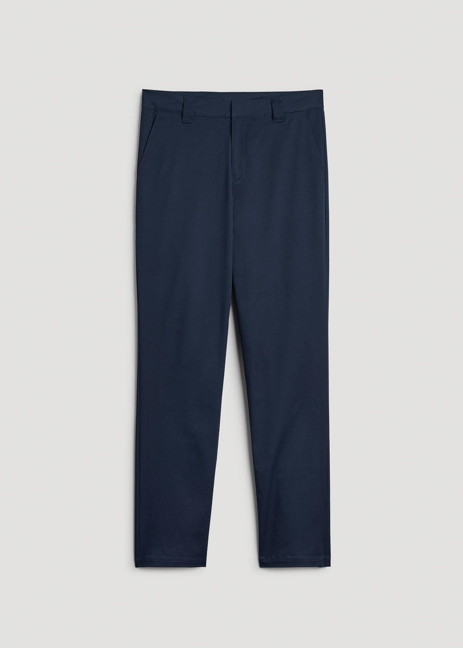 LJ&S Stretch Twill STRAIGHT-LEG Work Pants for Tall Men in Marine Blue Male Product Image