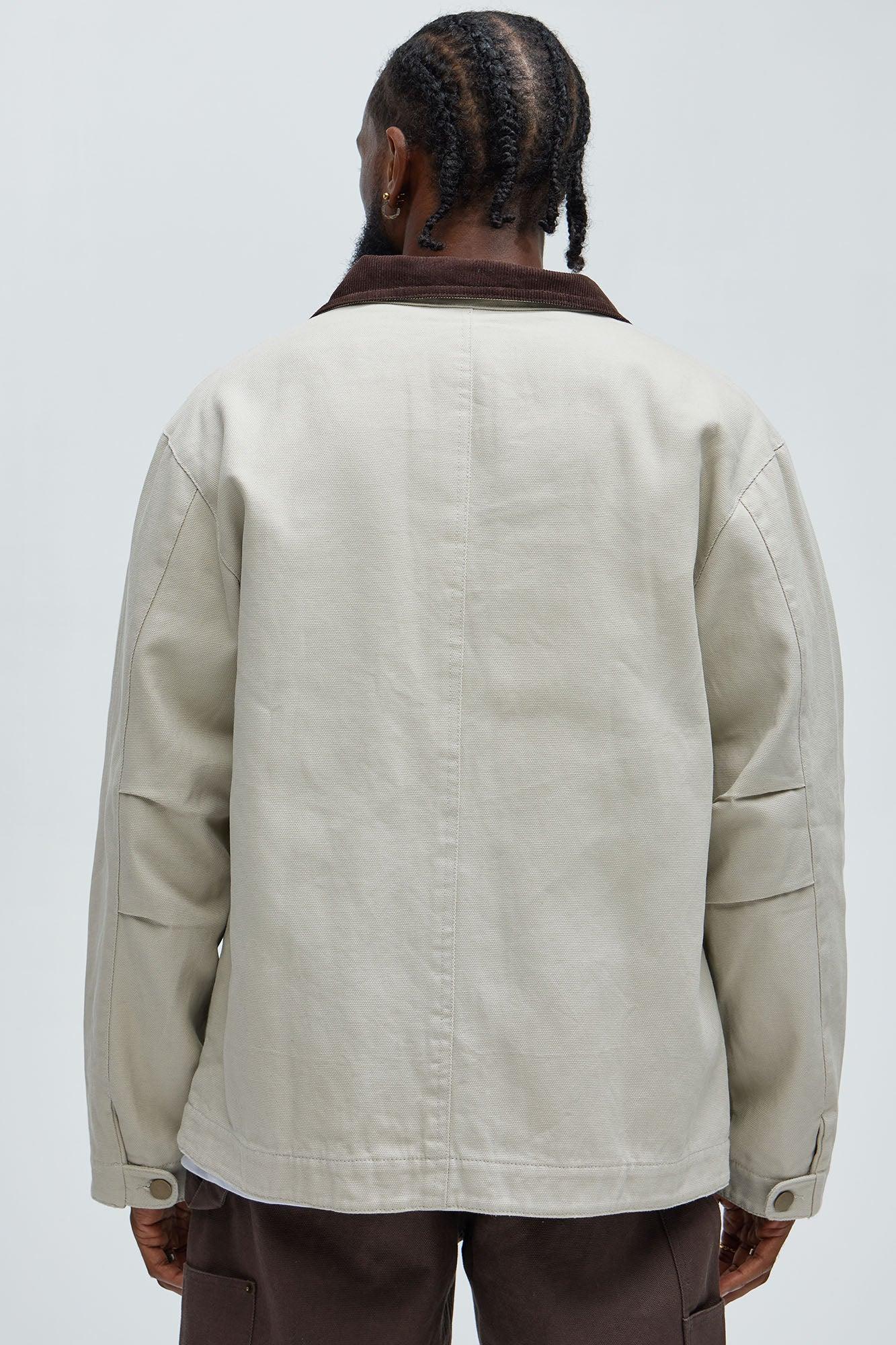 Alexander Utility Canvas Chore Jacket - Off White Product Image