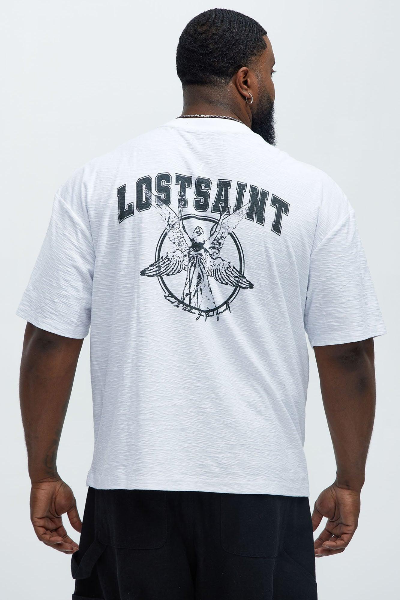 Saints And Sinners Textured Short Sleeve Tee - White Product Image