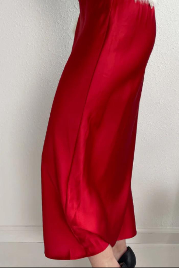 Perfect Satin Midi Skirt Product Image