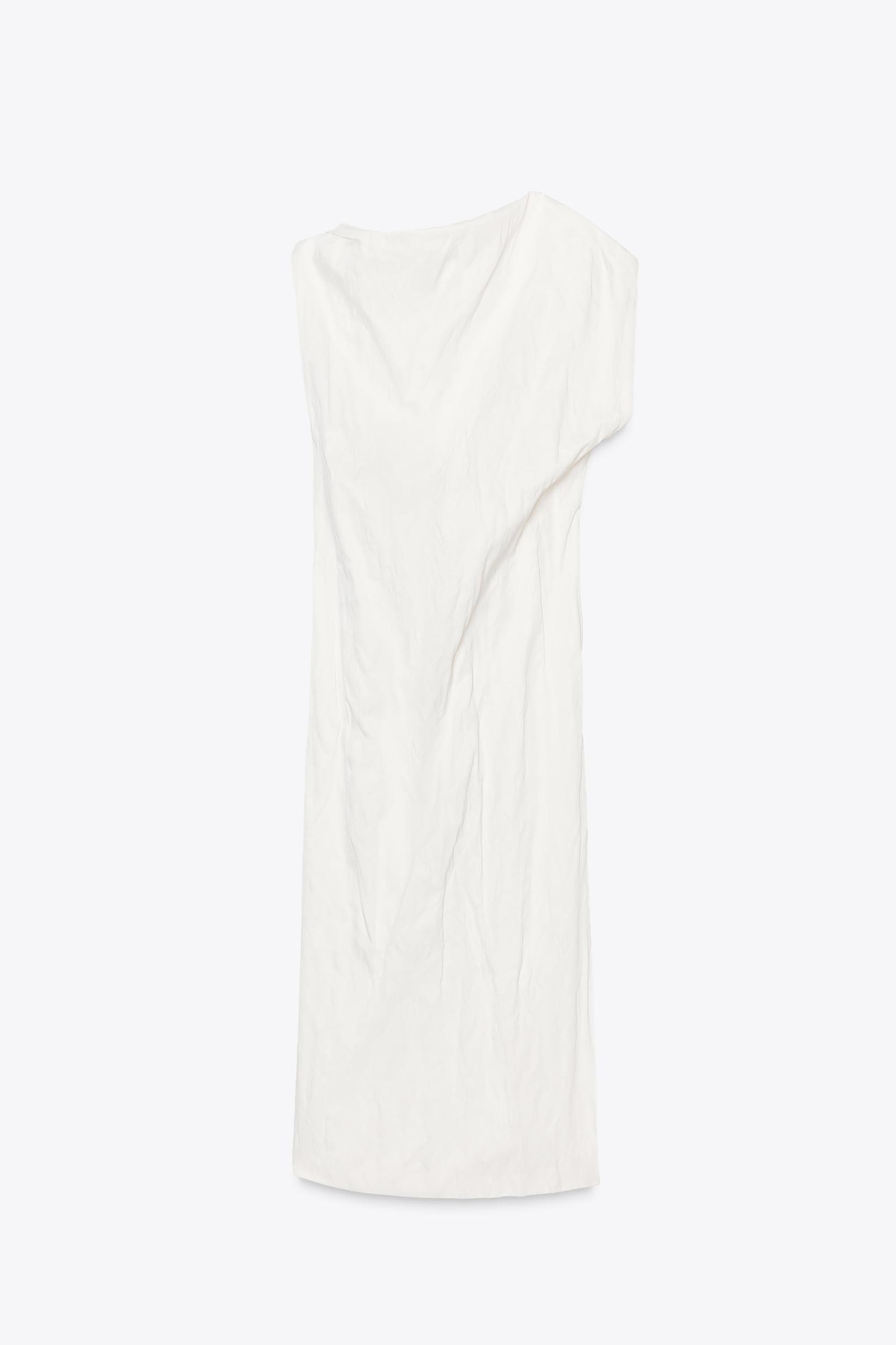 ZW COLLECTION ASYMMETRIC WRINKLED DRESS Product Image