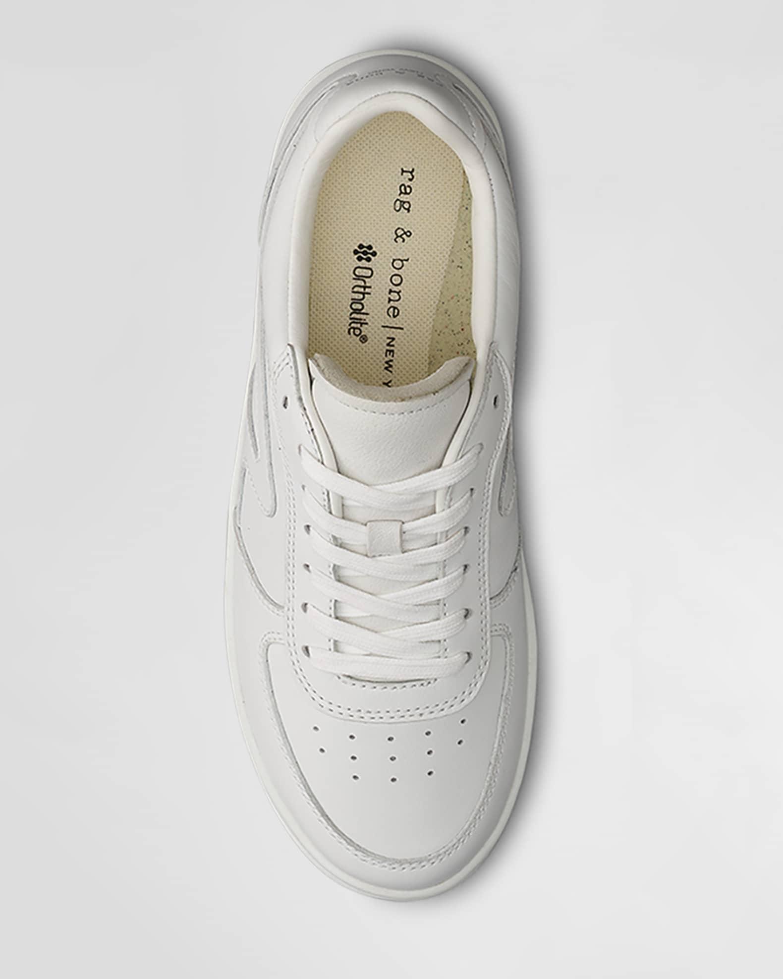 Men's Retro Court Leather Low-Top Sneakers Product Image