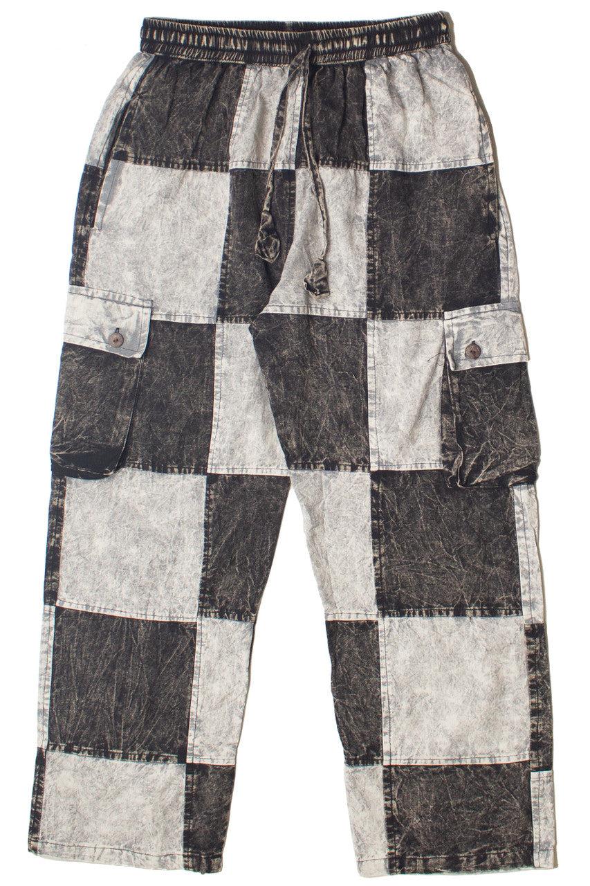Checker Patchwork Pants Product Image