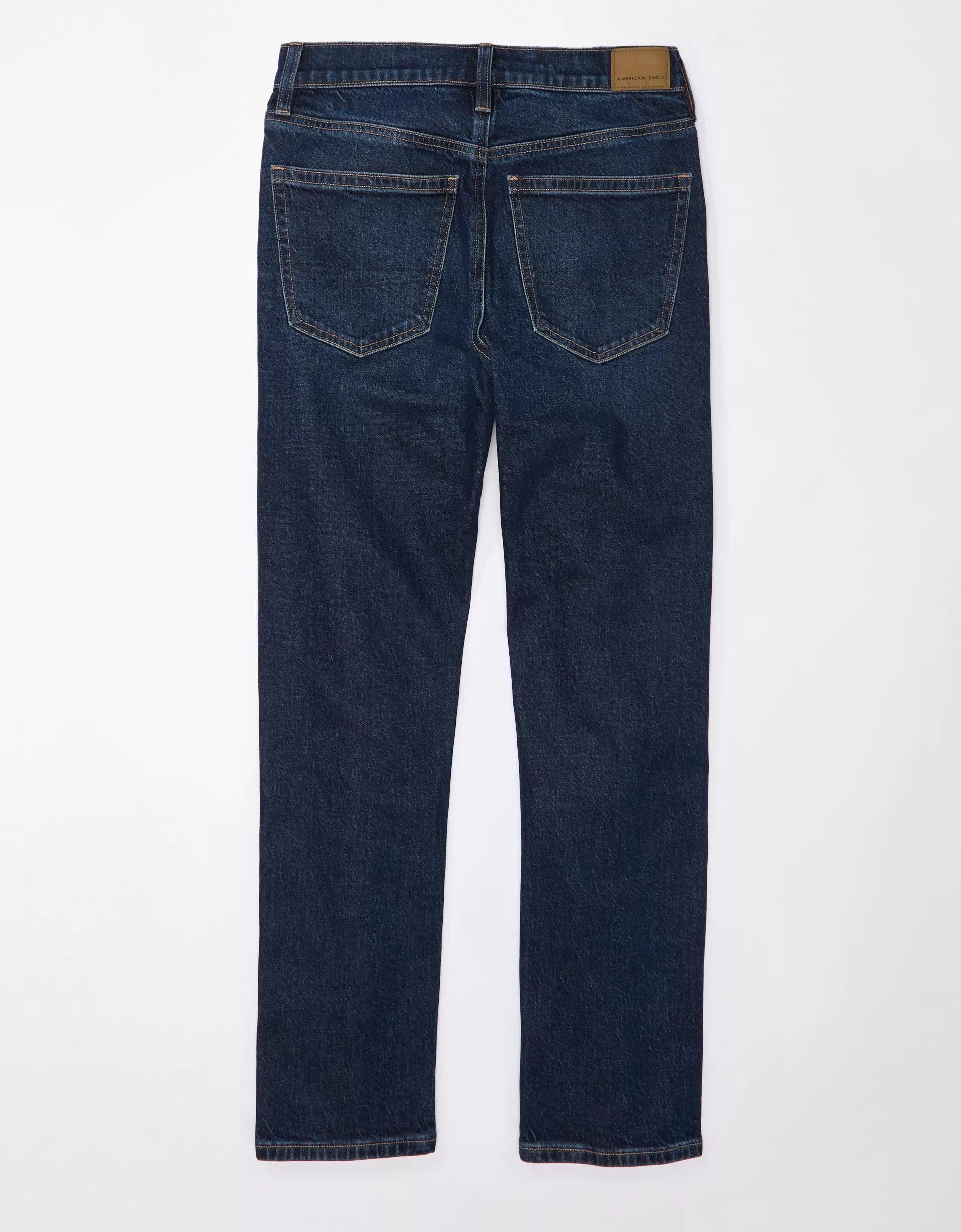 AE Stretch Super High-Waisted Ankle Straight Jean Product Image