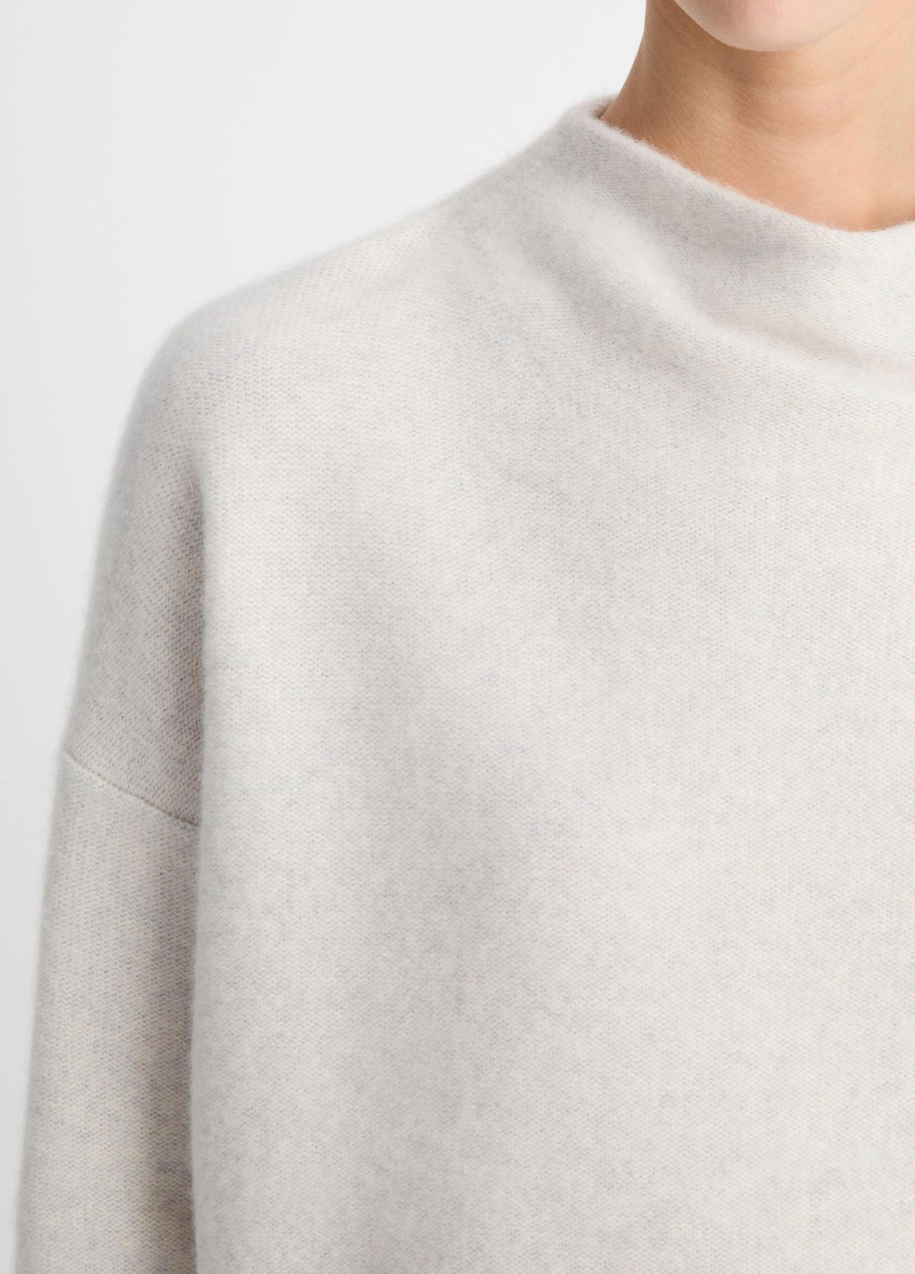 Plush Cashmere Funnel-Neck Sweater Product Image