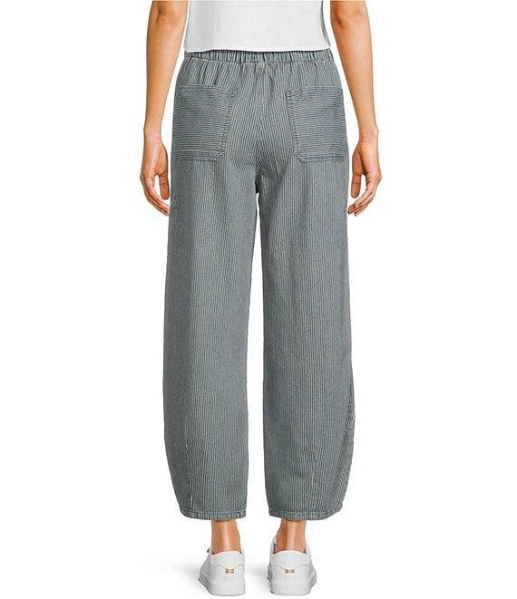 Blu Pepper Striped Drawstring Self Tie Pants Product Image