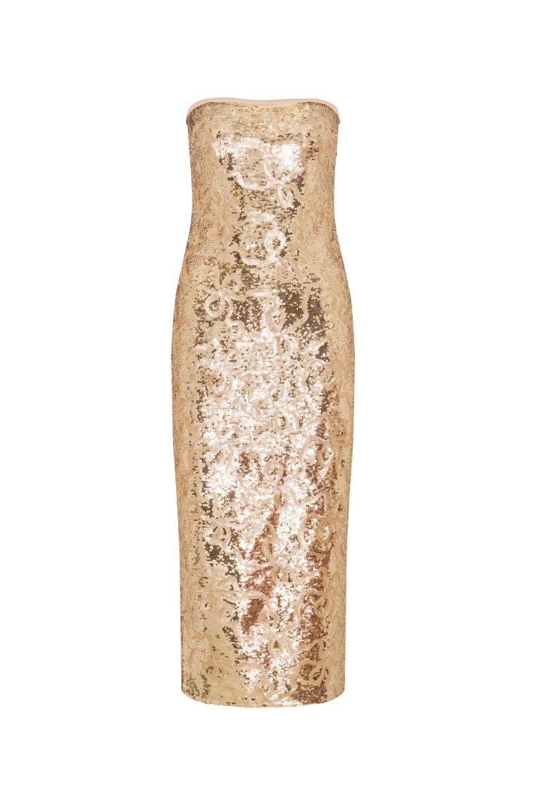 Stasia Sequin Midi Dress Product Image