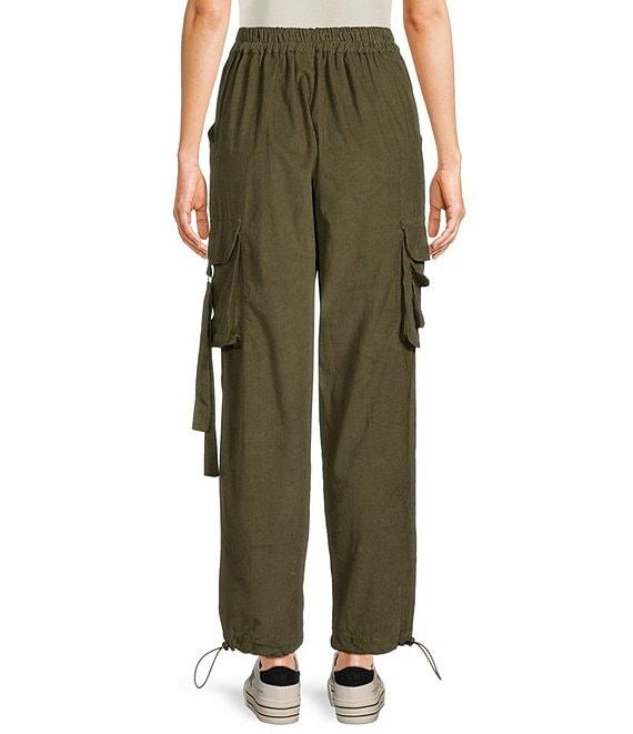 Angie Corduroy Solid Cargo Pants Product Image