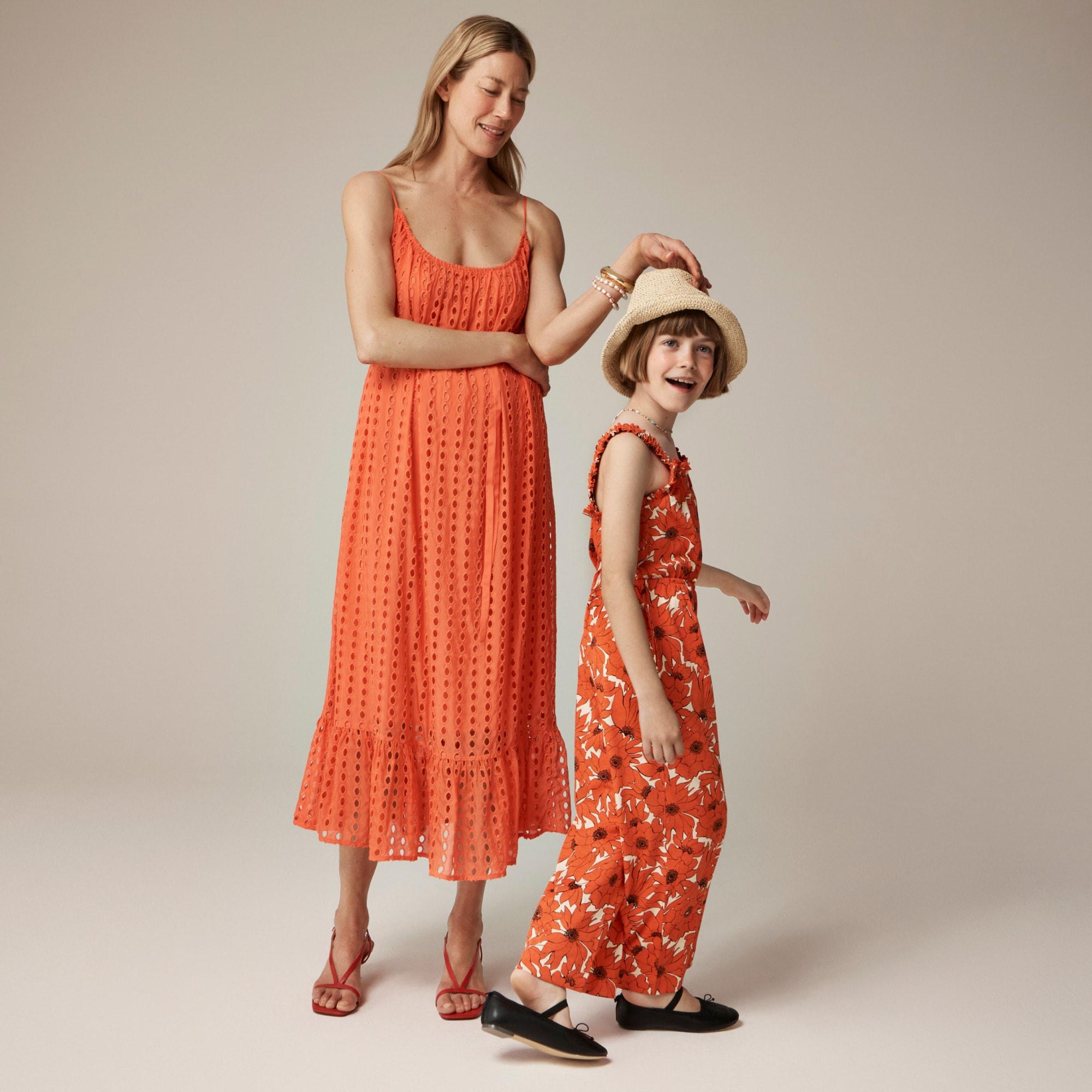 Oval eyelet midi dress Product Image