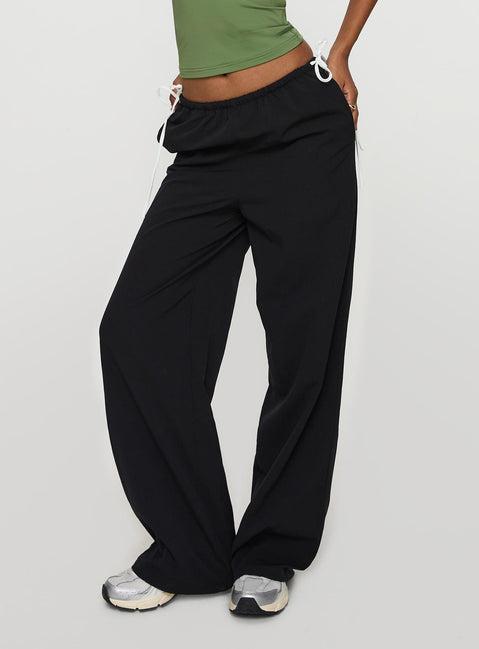 Sweet As Sugar Bow Pants Black / White Product Image
