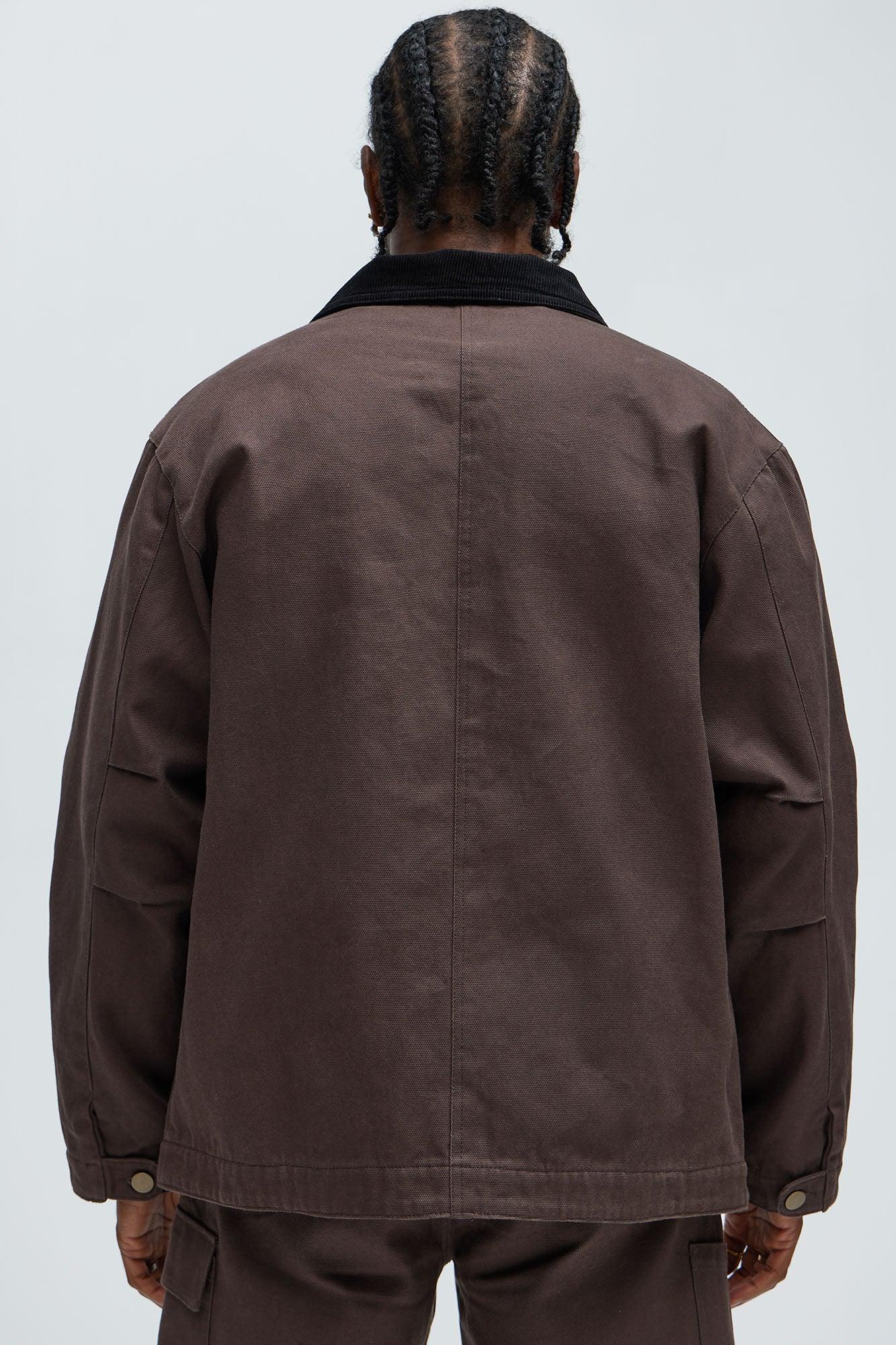 Alexander Utility Canvas Chore Jacket - Brown Product Image
