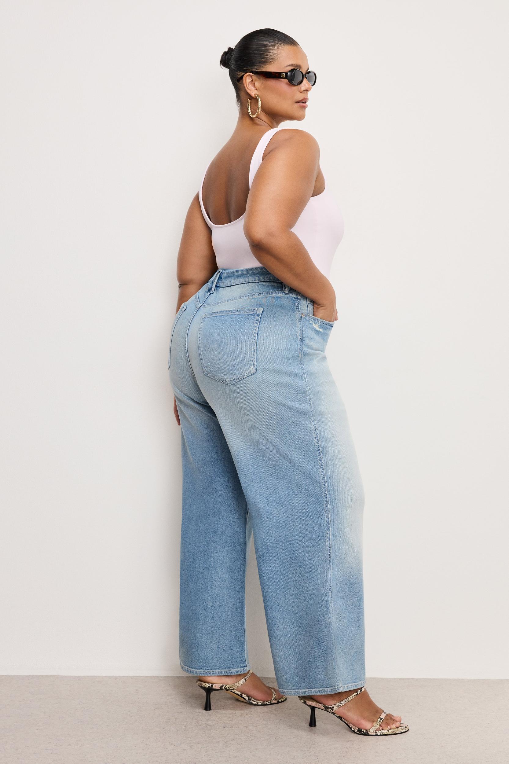 GOOD SKATE WIDE CROPPED JEANS | INDIGO958 Product Image